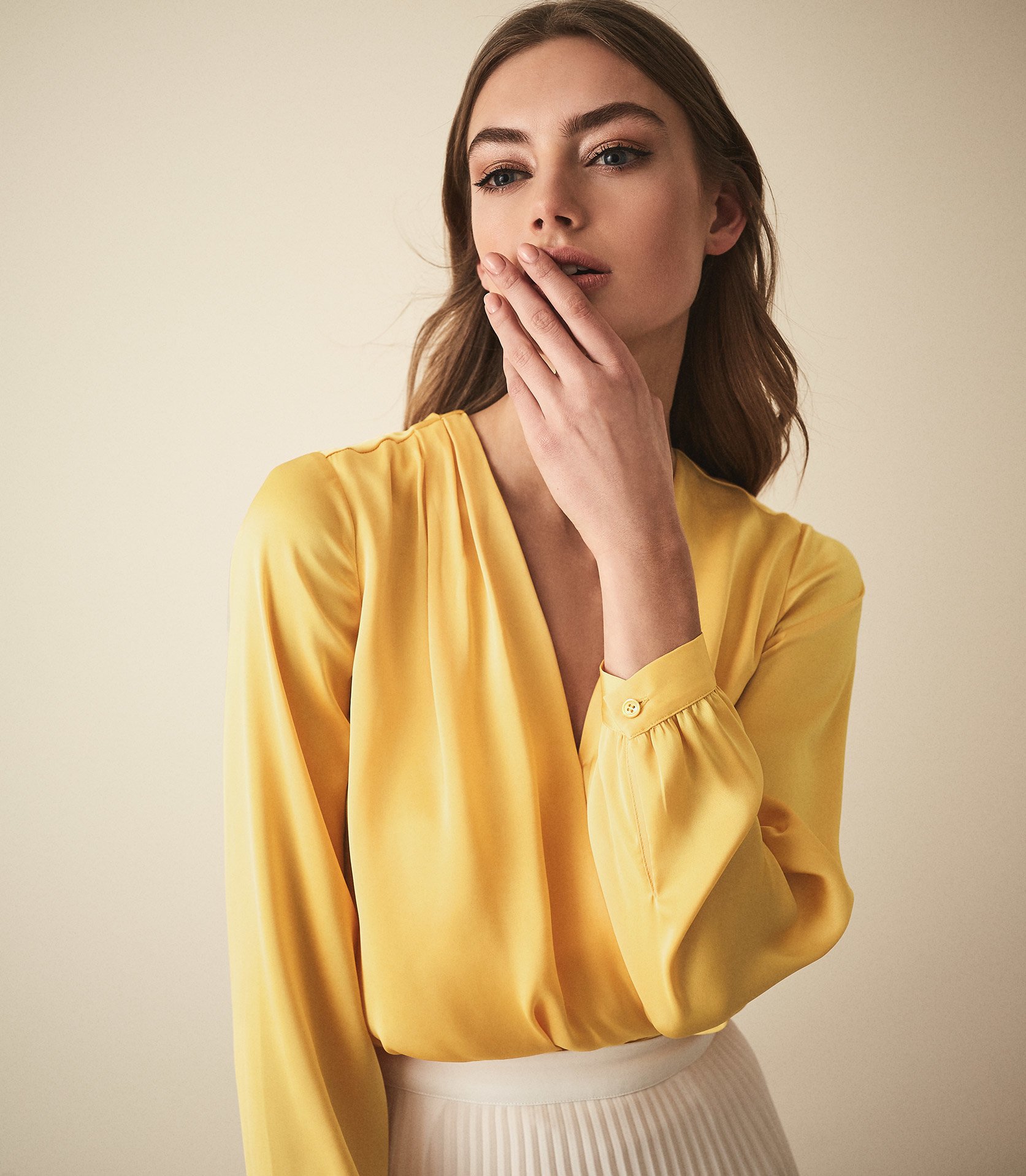 reiss yellow top