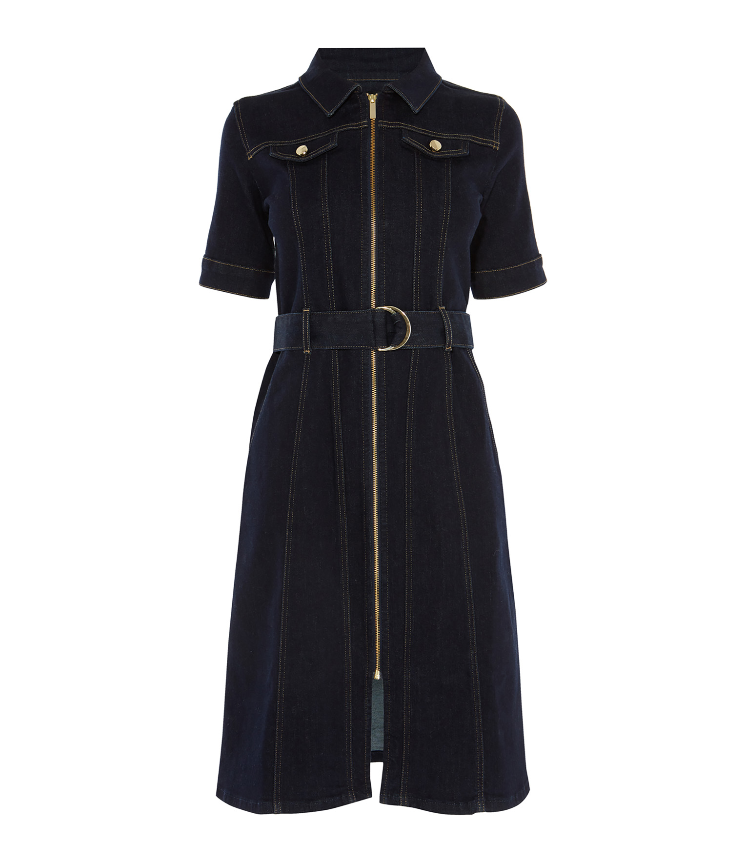 karen millen denim utility dress