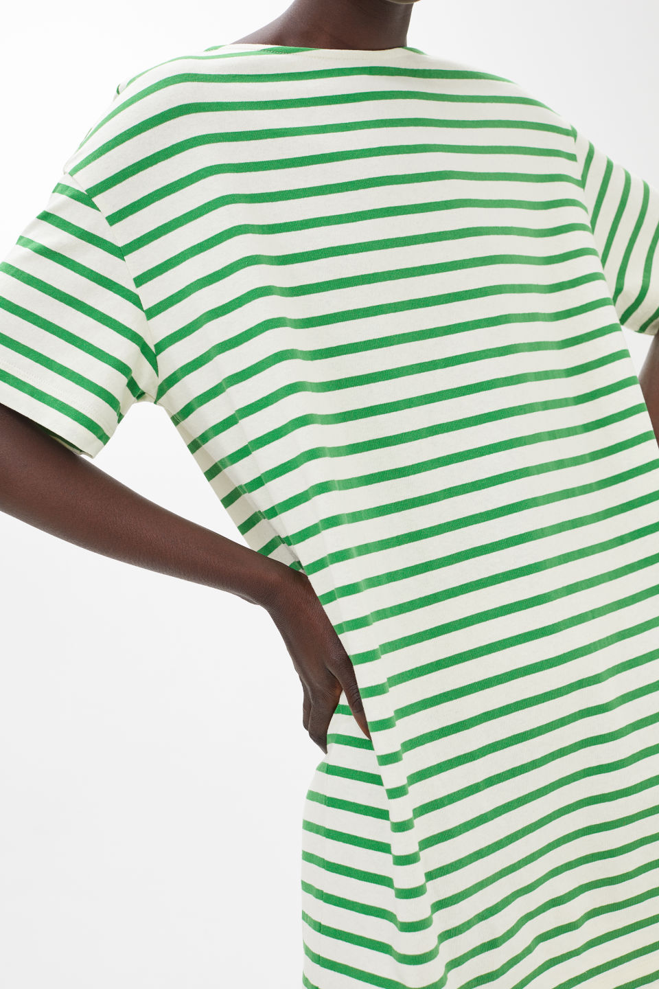 striped jersey dress