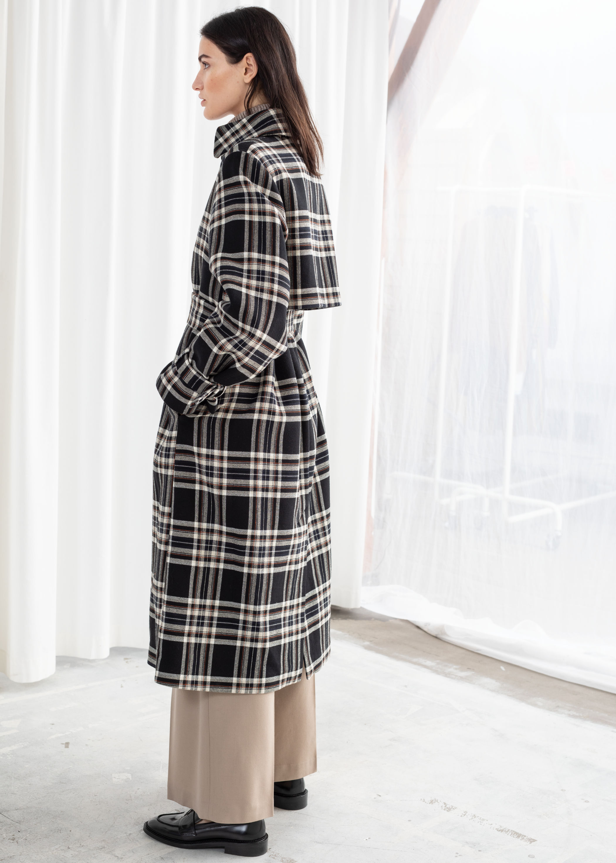 & other stories plaid coat