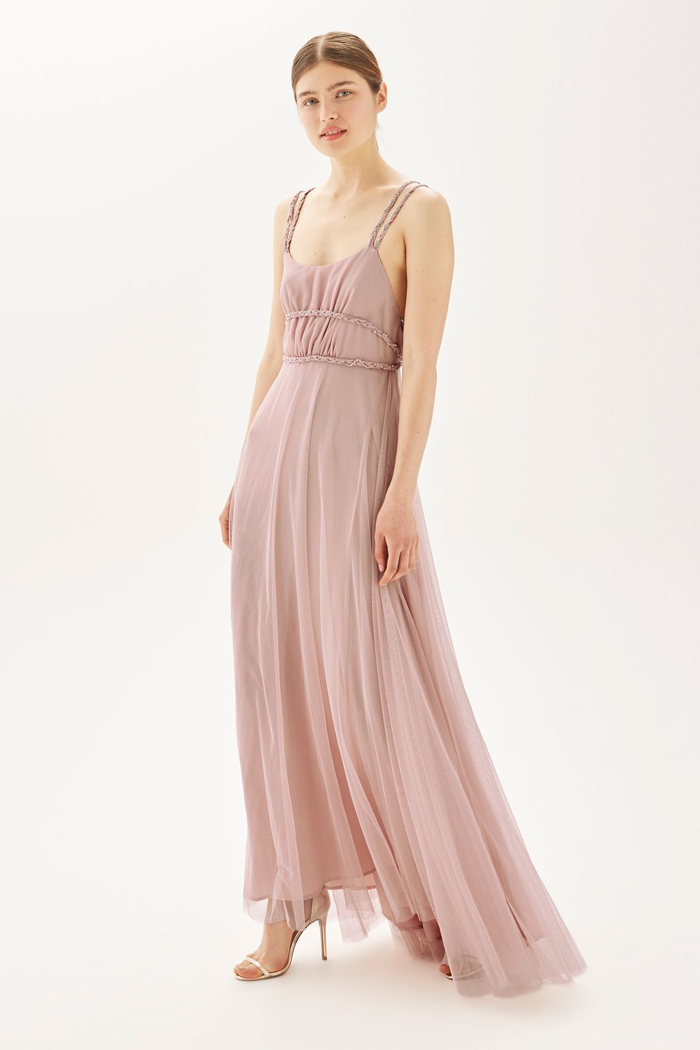 topshop pink maxi dress