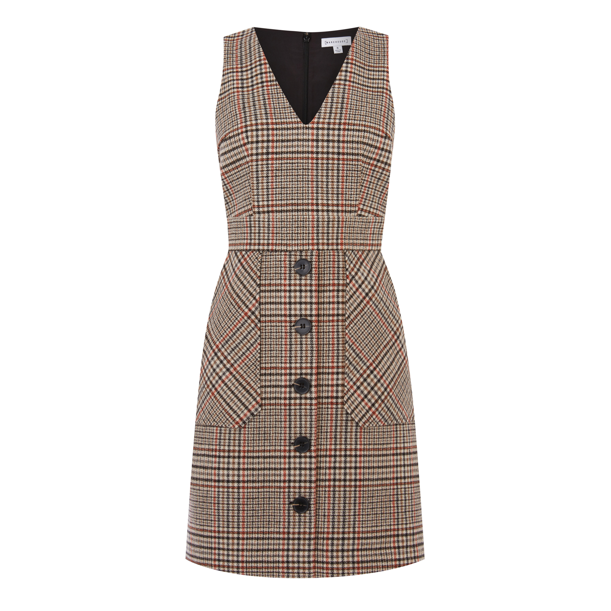 warehouse pinafore dress