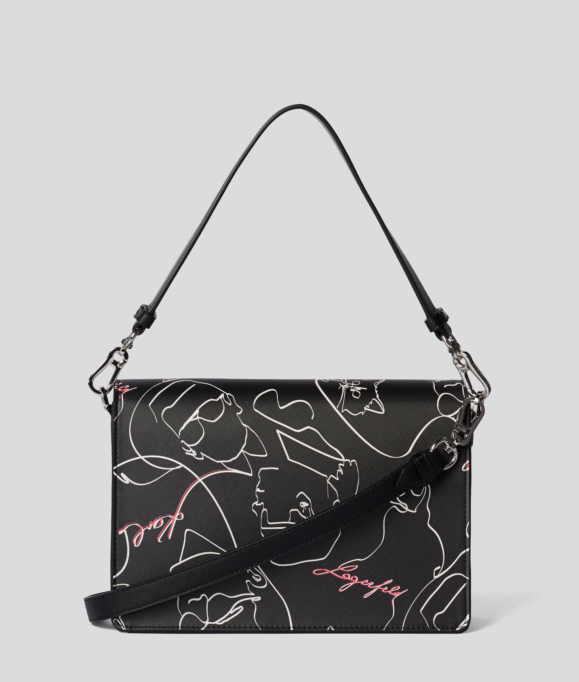 printed shoulder bags