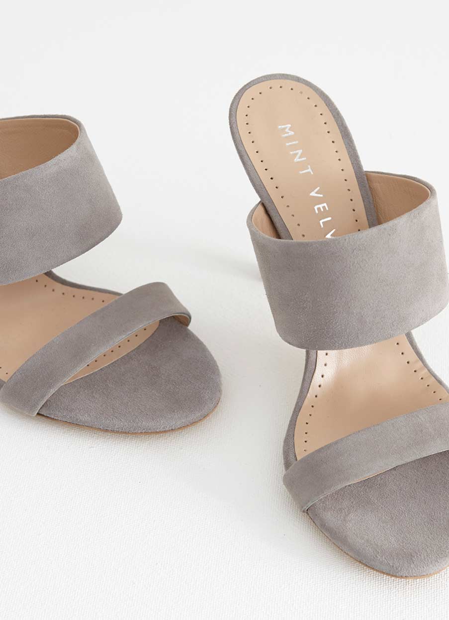 mint velvet grey sandals