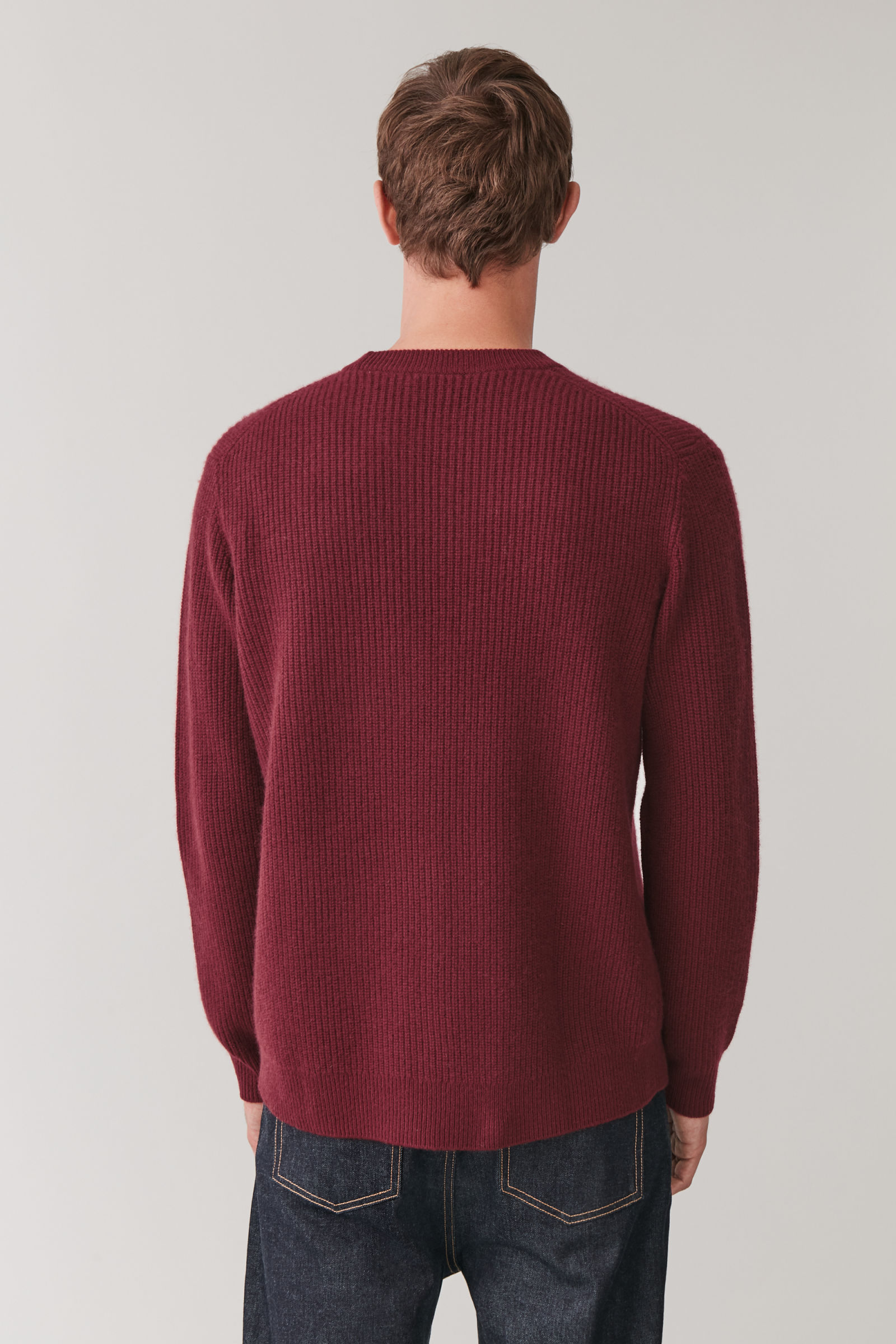 cos ribbed cashmere jumper