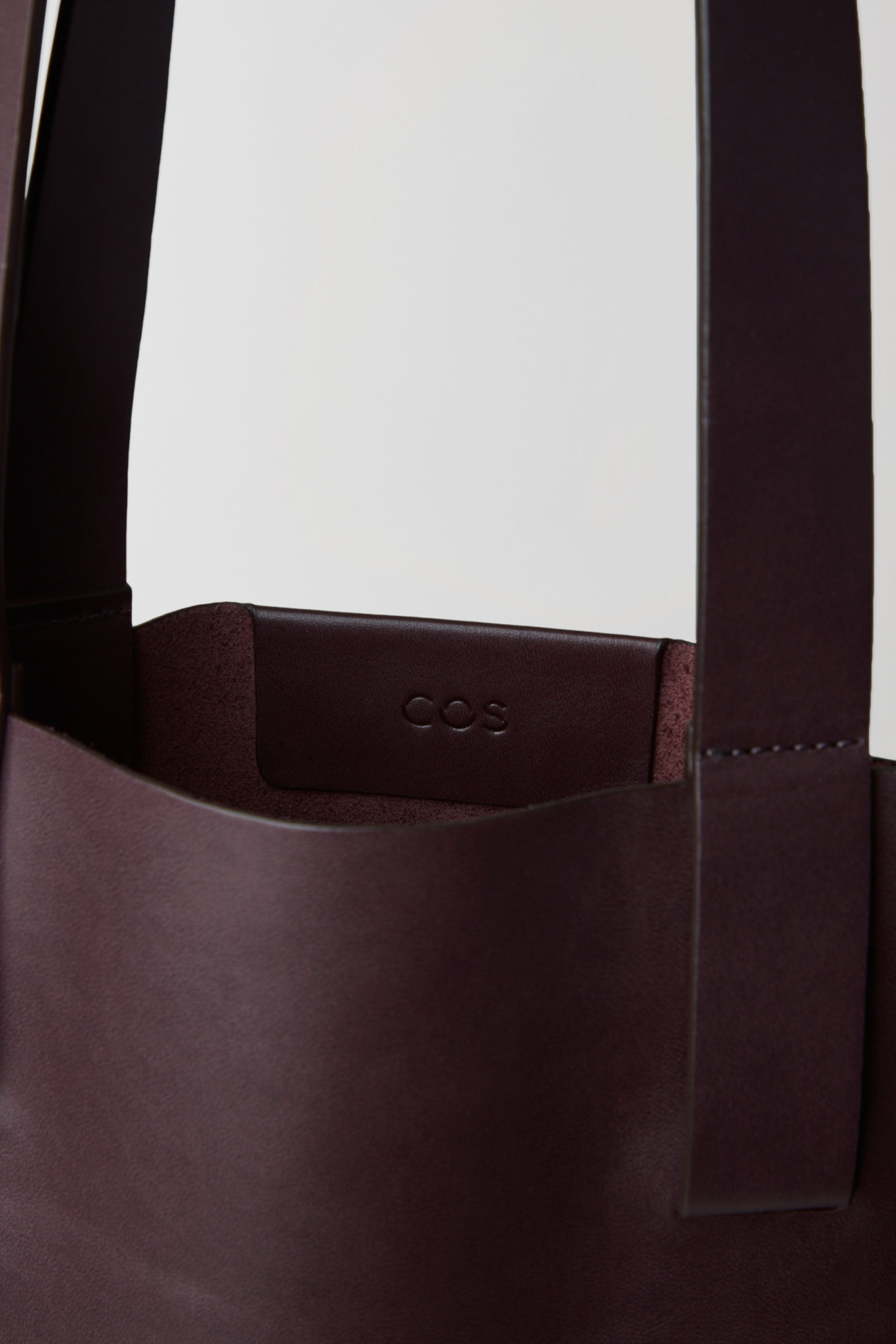 cos leather tote
