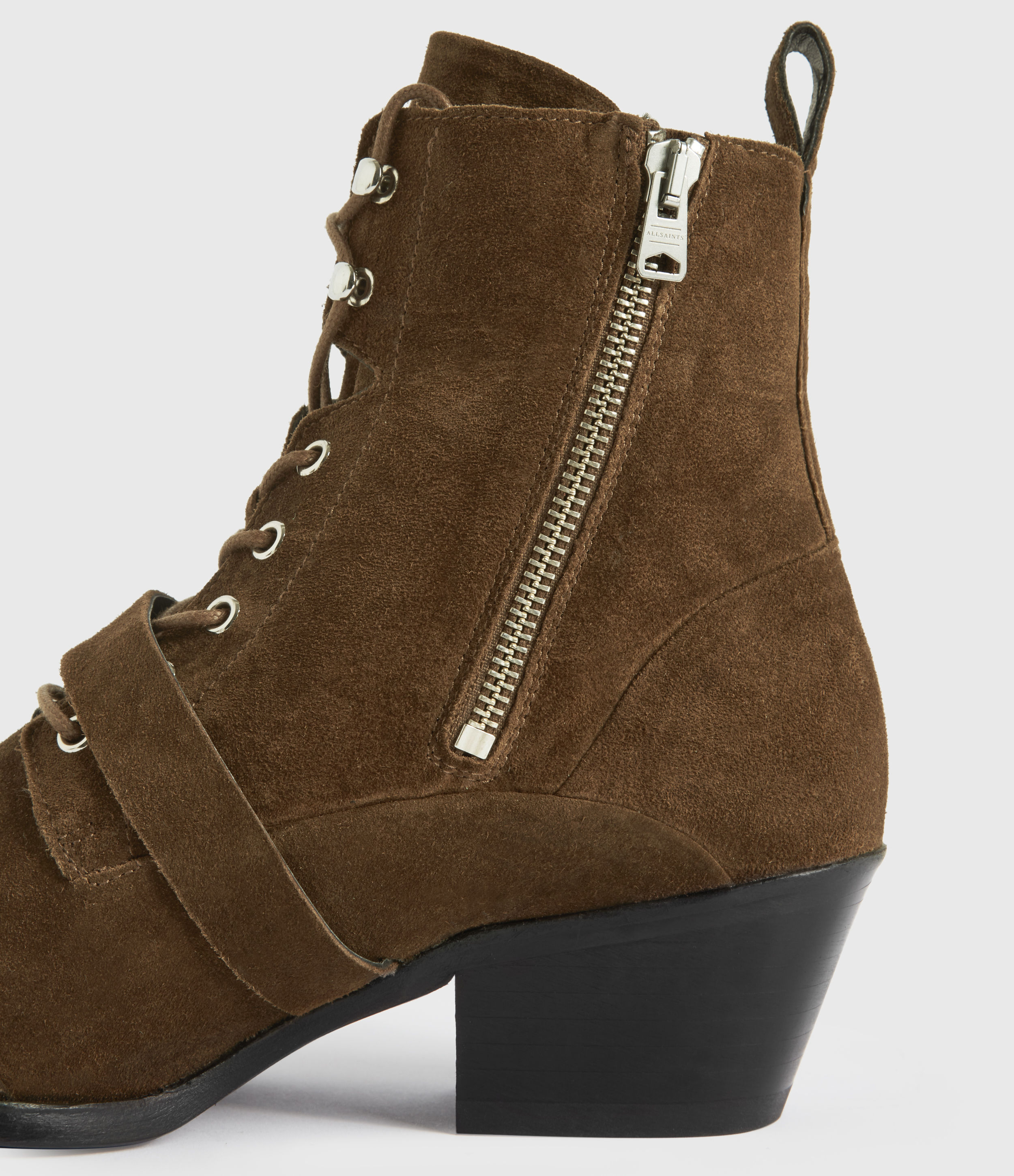 all saints suede boots