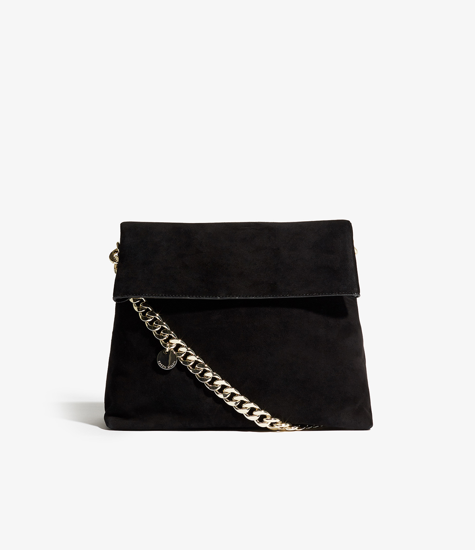 karen millen fold over chain strap bag