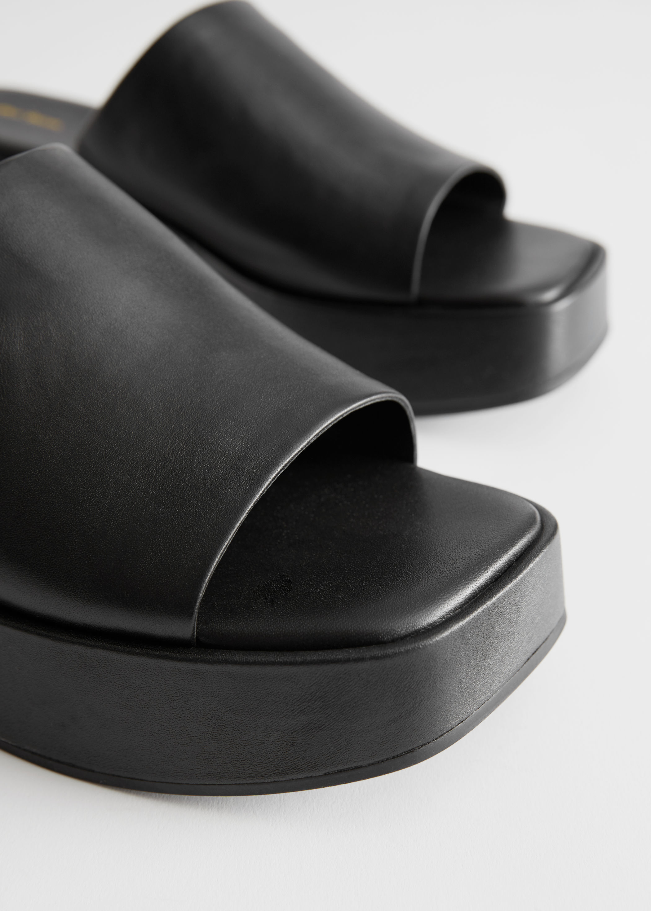 leather platform sandals