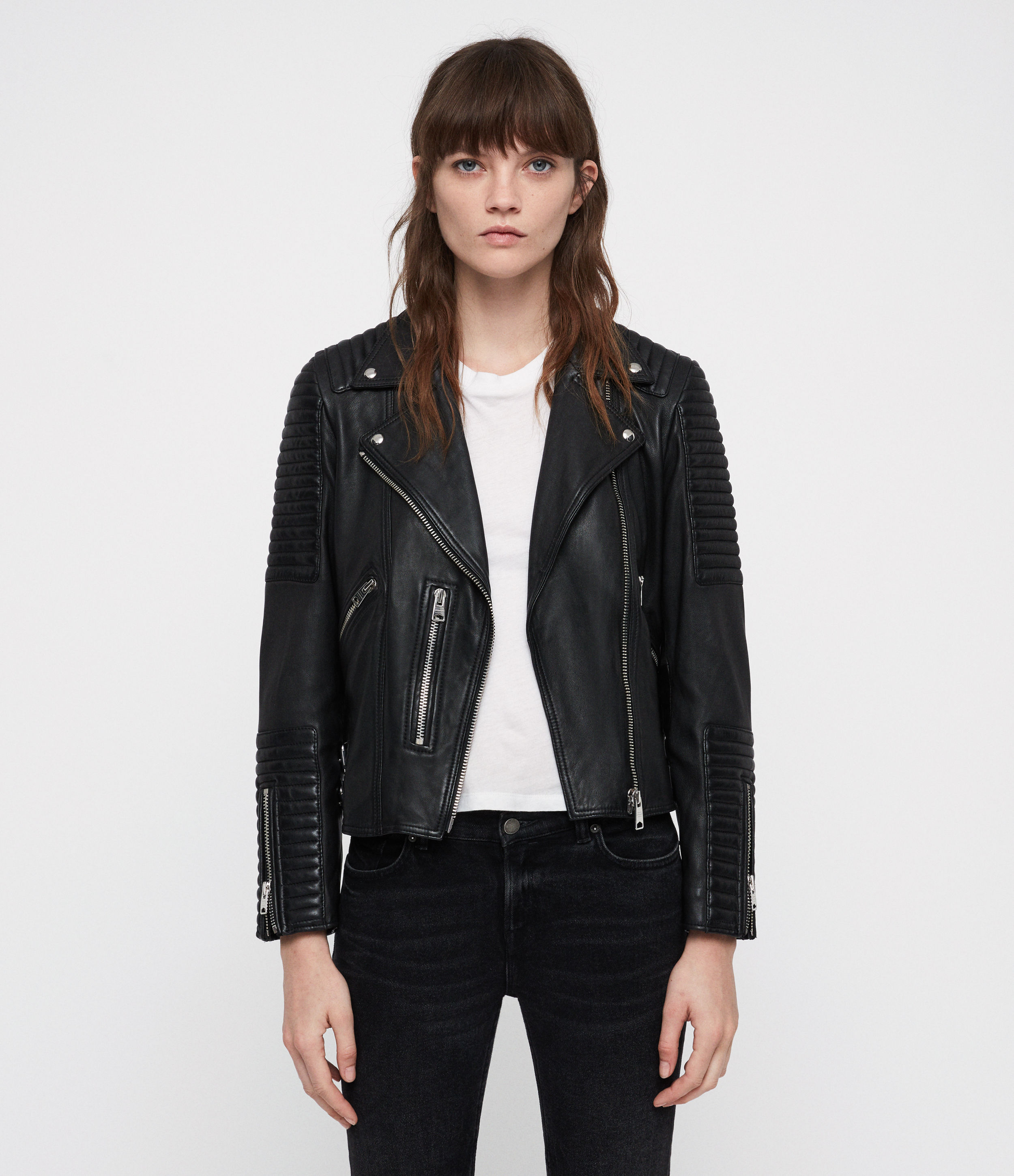 allsaints leather biker jacket