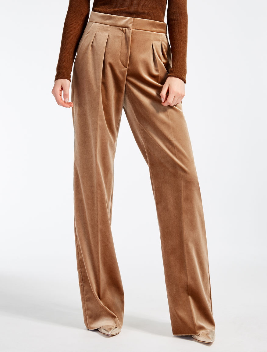 max mara velvet trousers