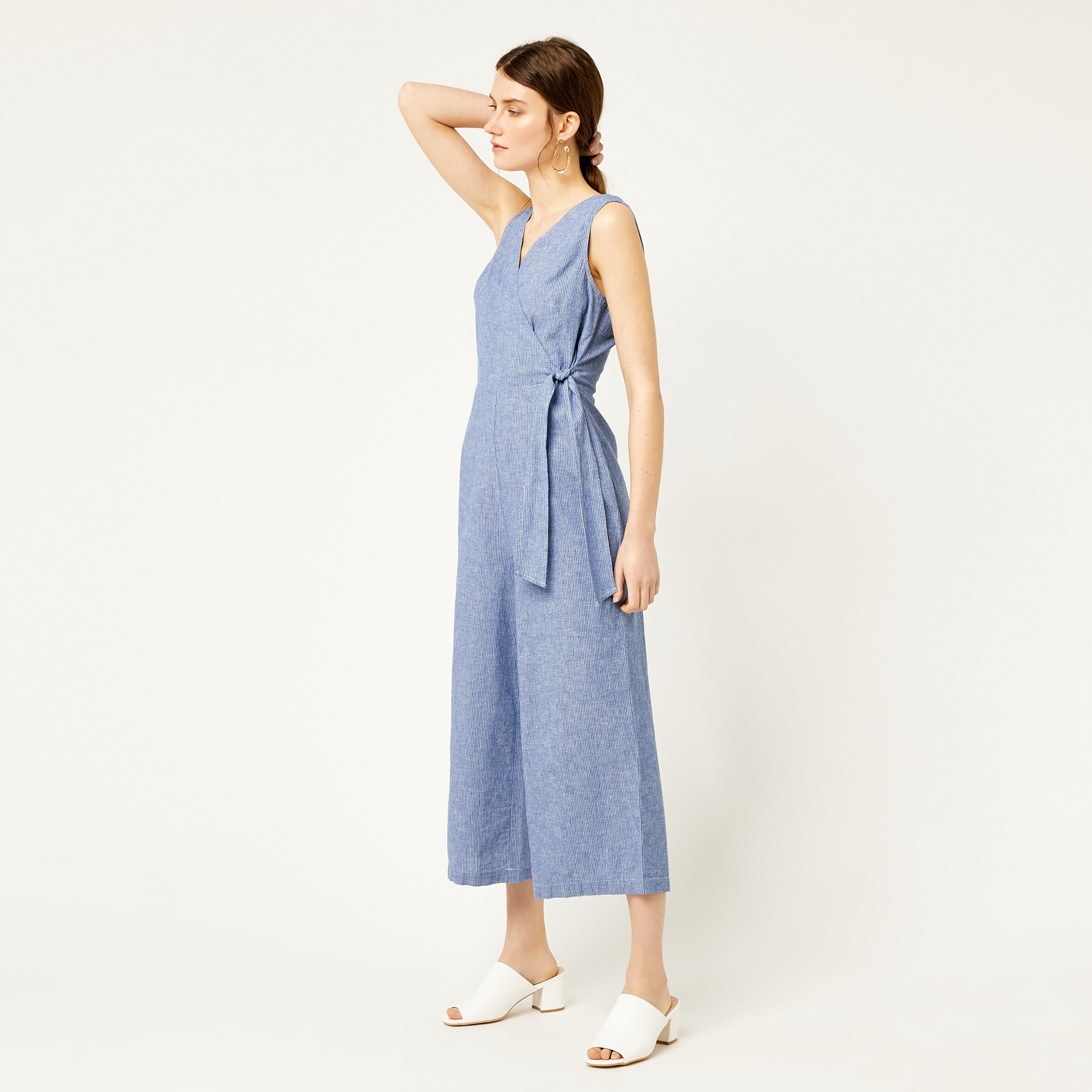 warehouse linen jumpsuit