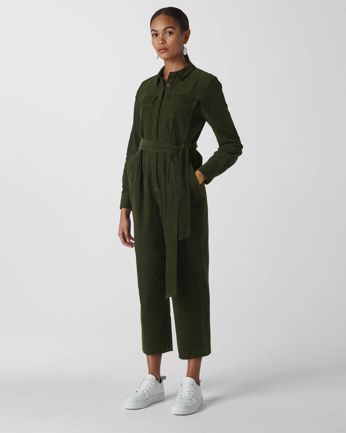whistles utility crepe jumpsuit