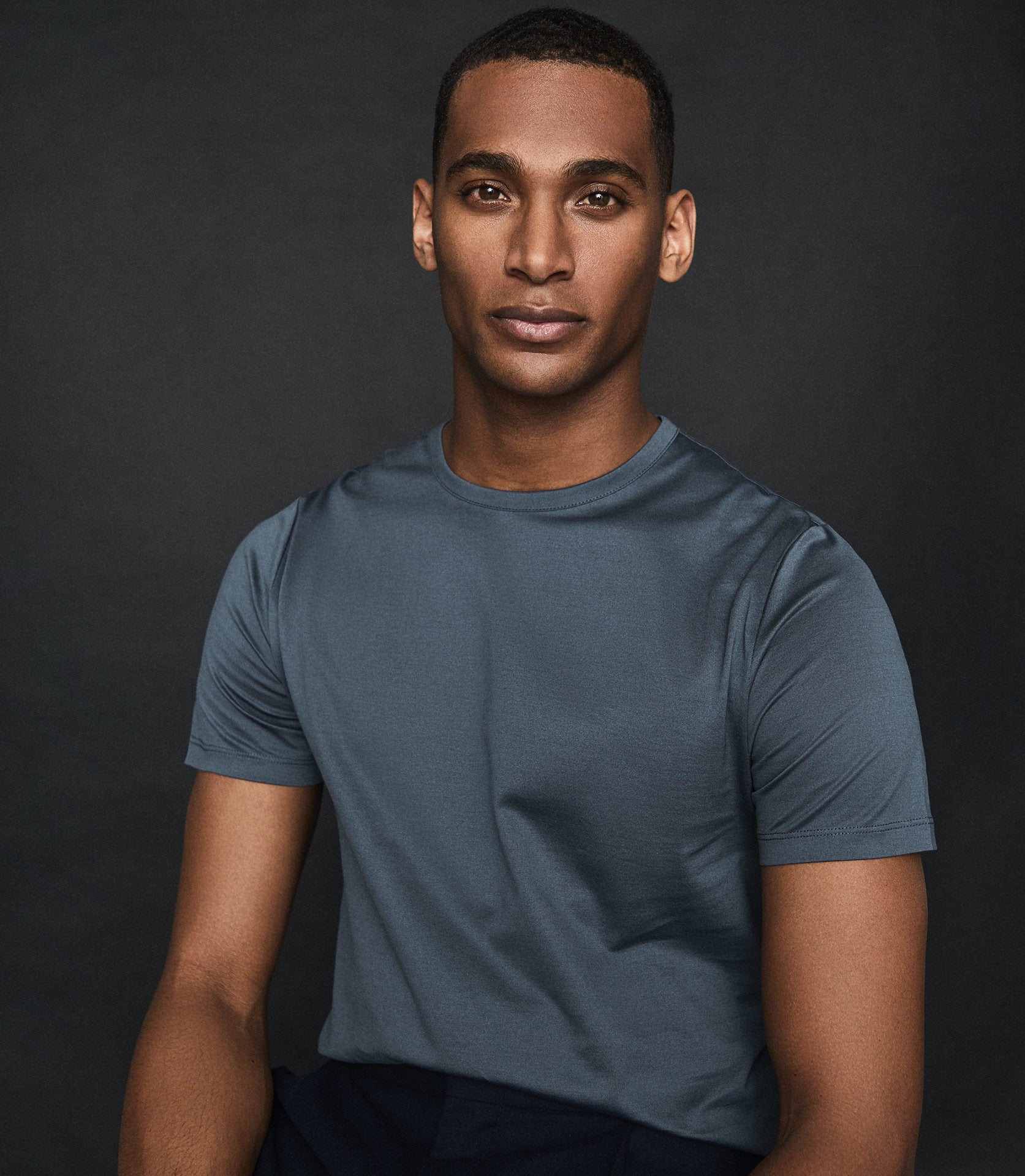 Mercerised Crew Neck T-shirt | Endource