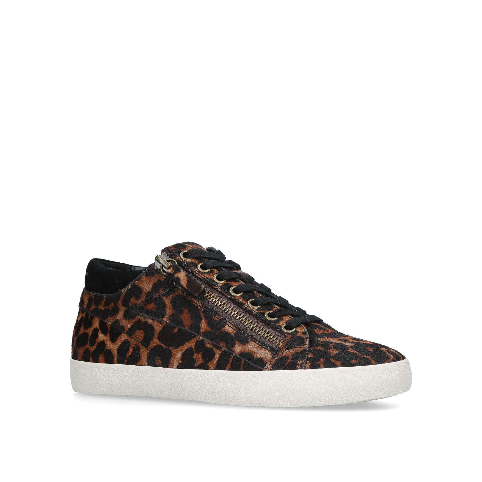 kurt geiger leopard print trainers