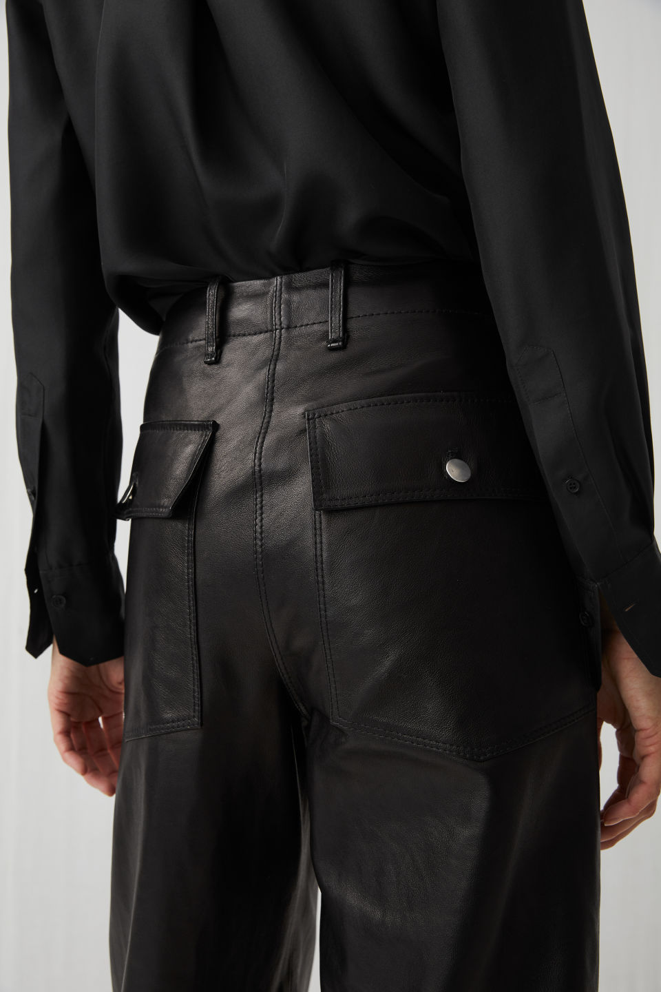 leather pants cropped