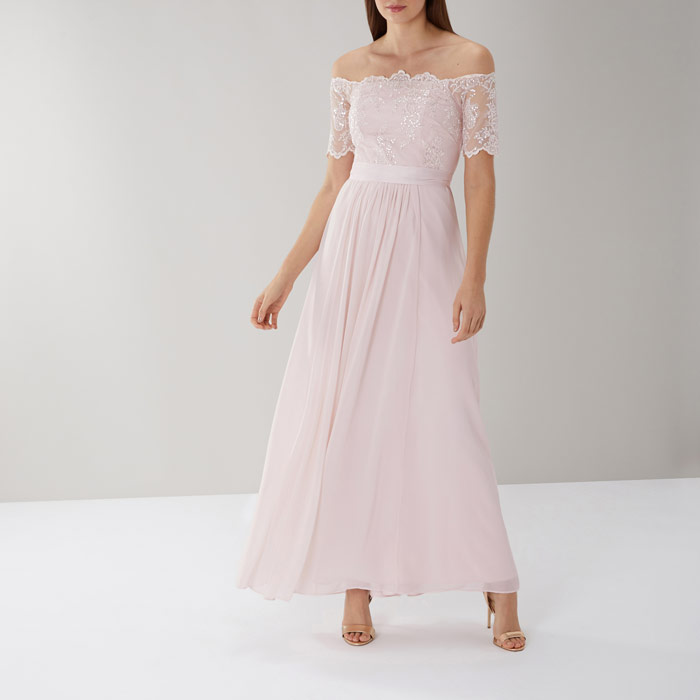 coast pink maddie maxi dress