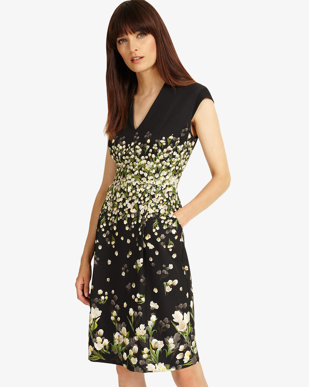 phase eight black floral dress