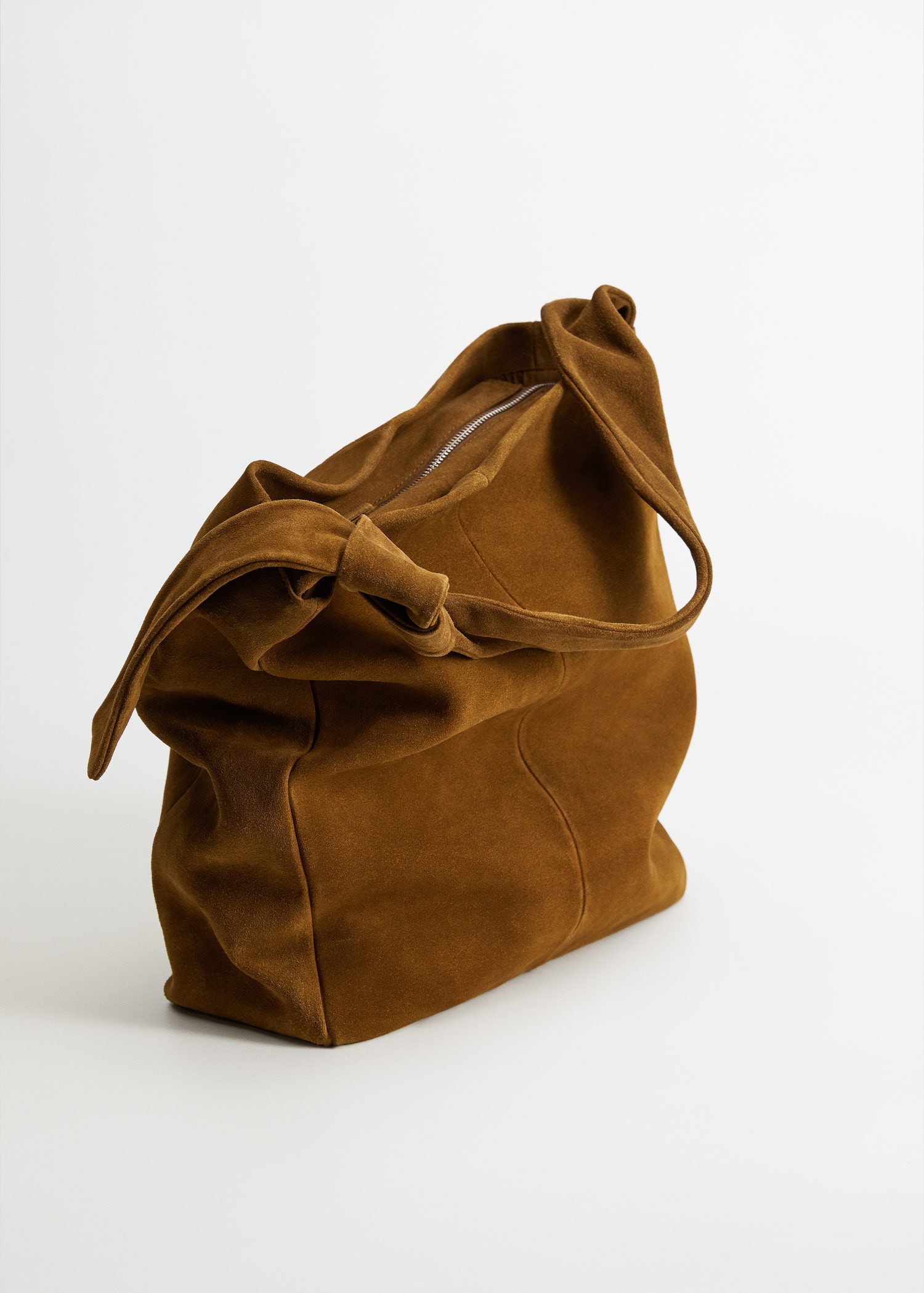 mango suede shopper bag