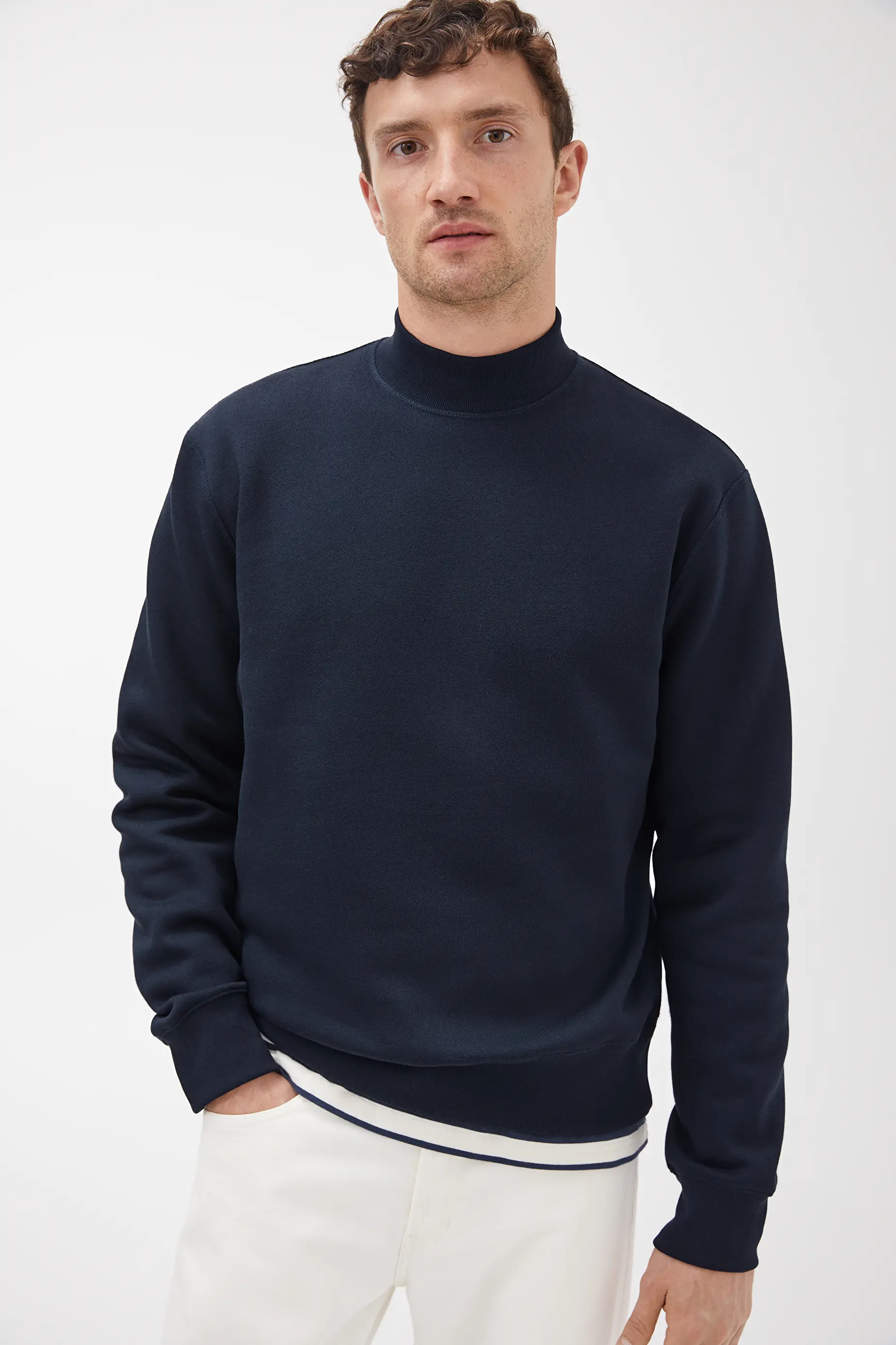 mock neck sweatshirts