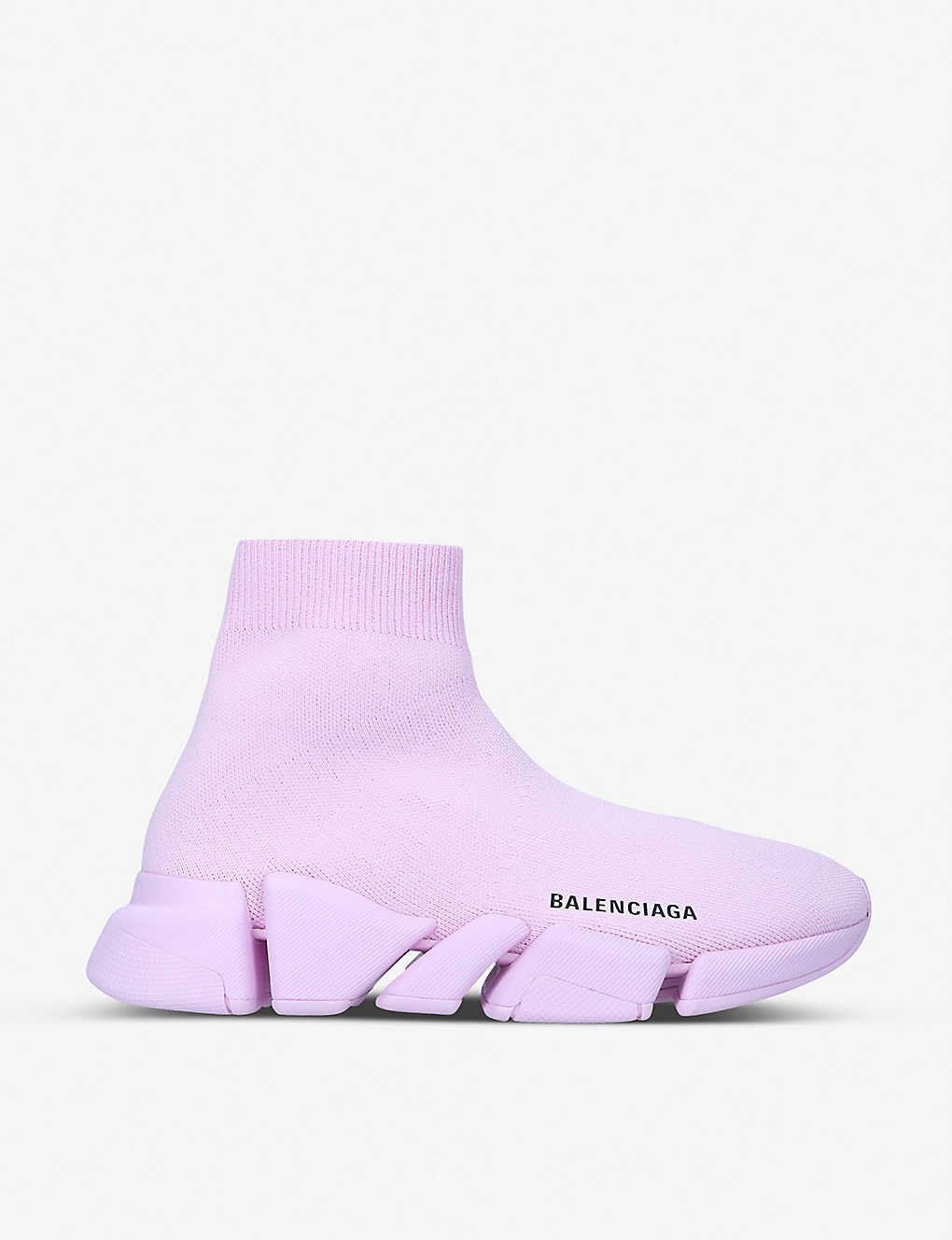 high top knit trainers