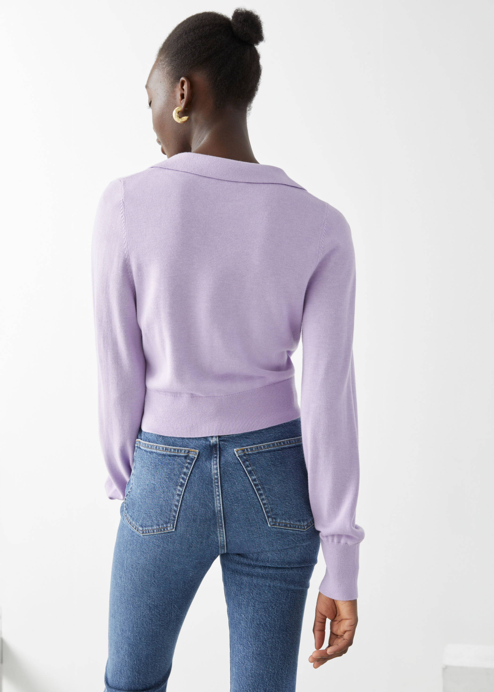 cropped wrap cardigan