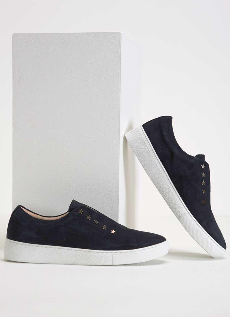 mint velvet navy trainers