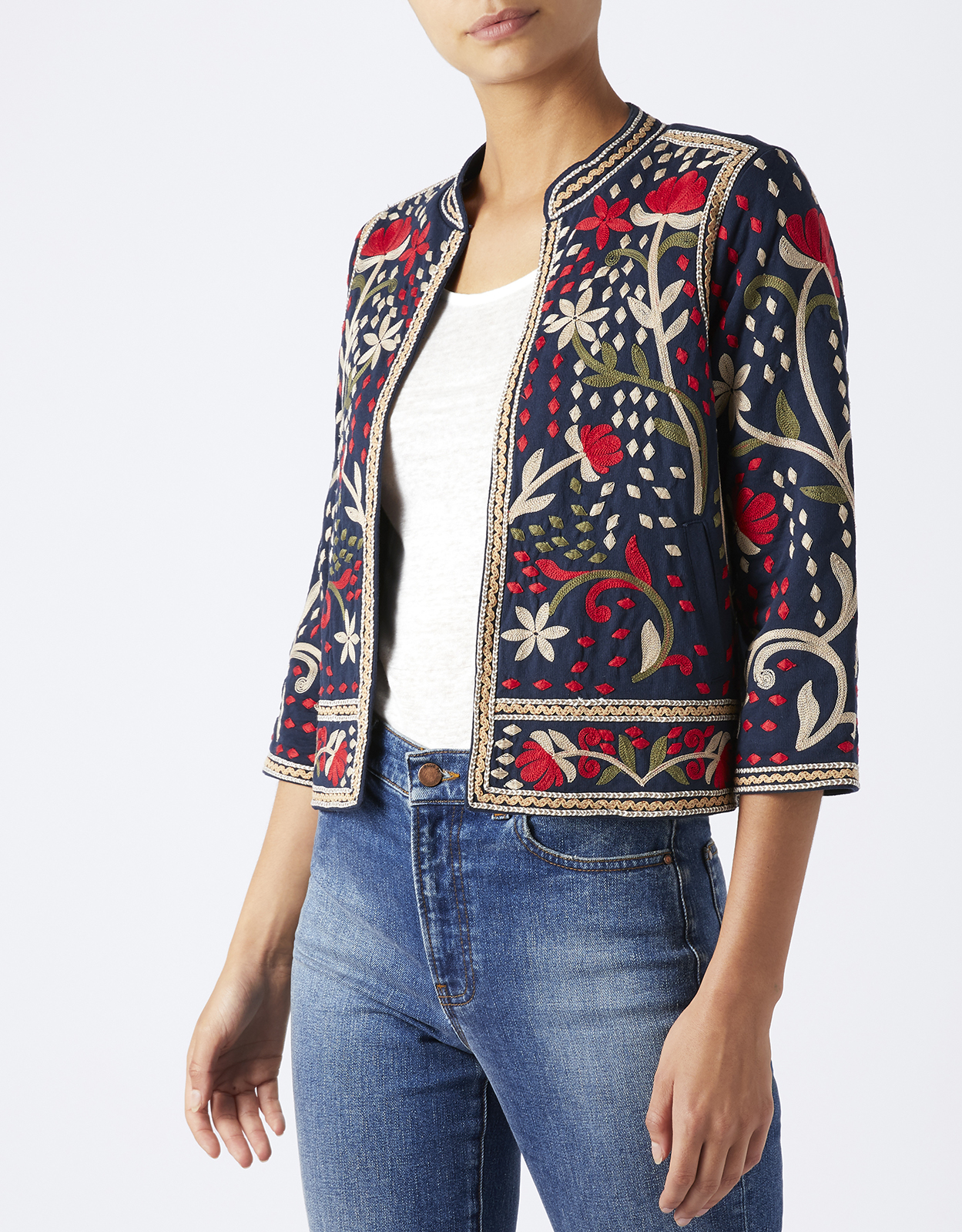 monsoon embroidered jacket