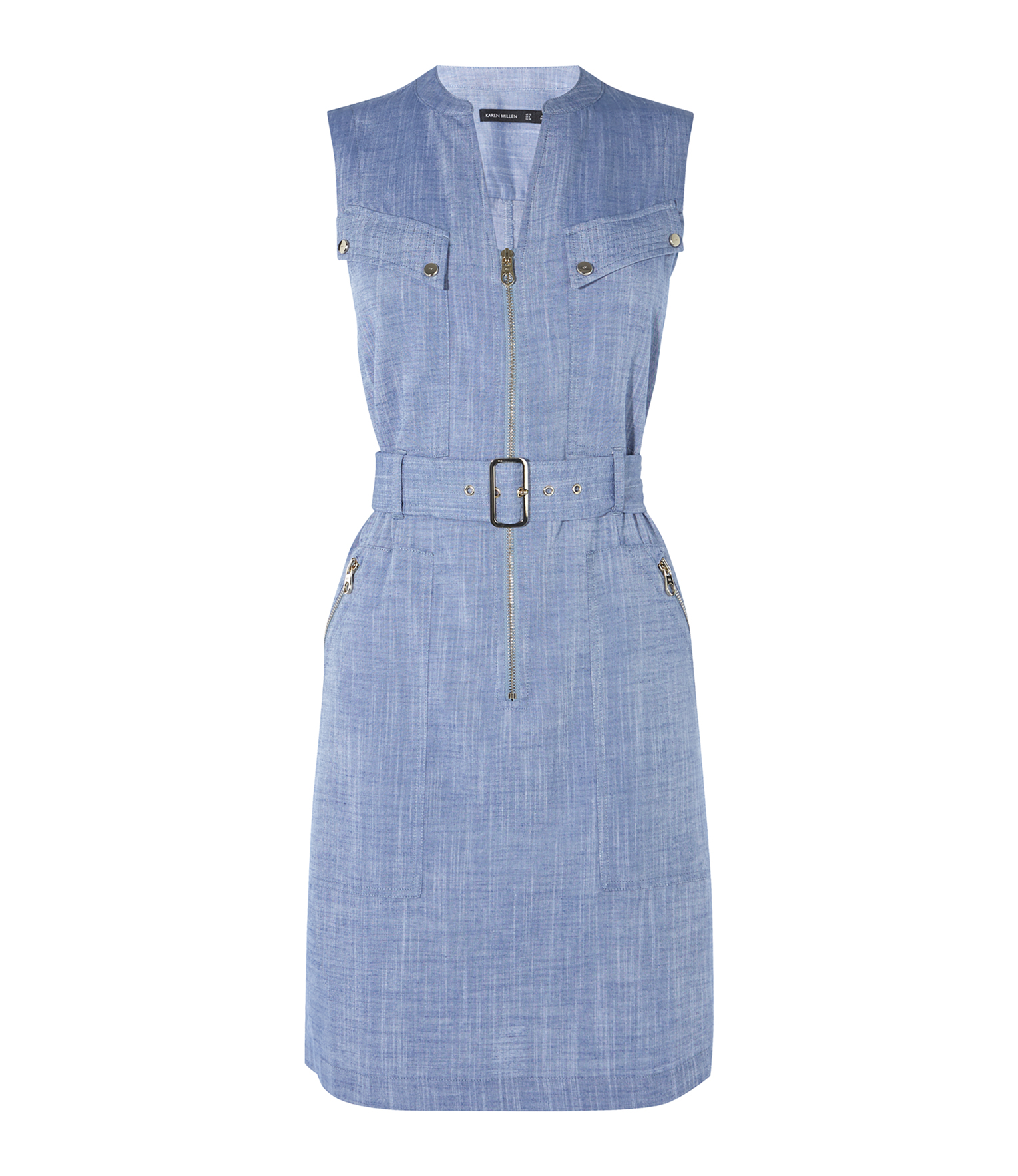 karen millen denim utility dress