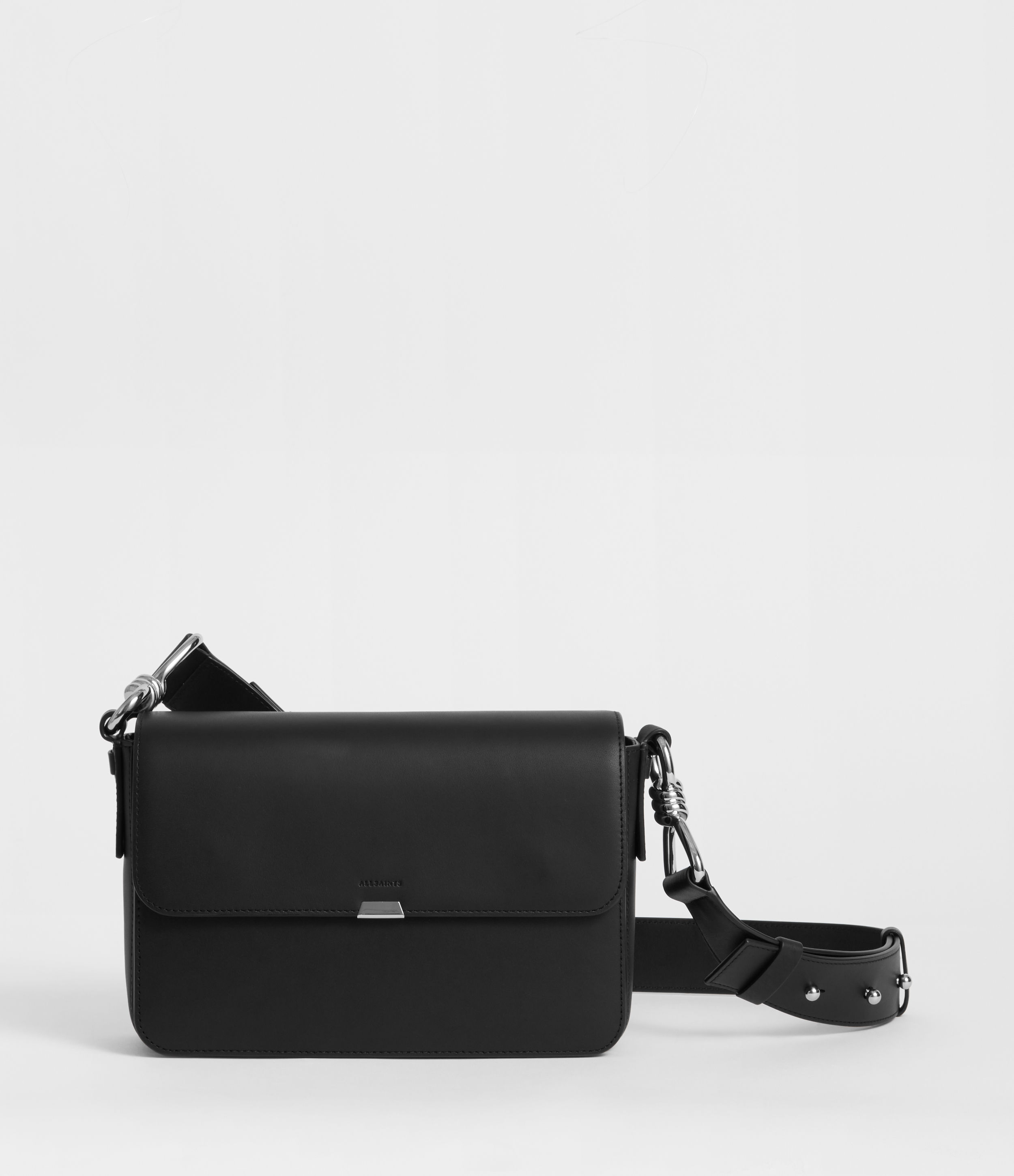 black flap crossbody bag