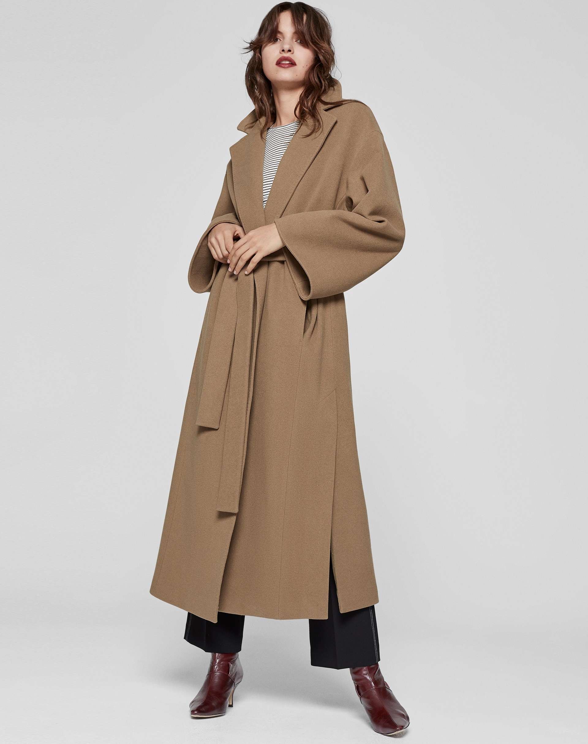 longline wrap coat