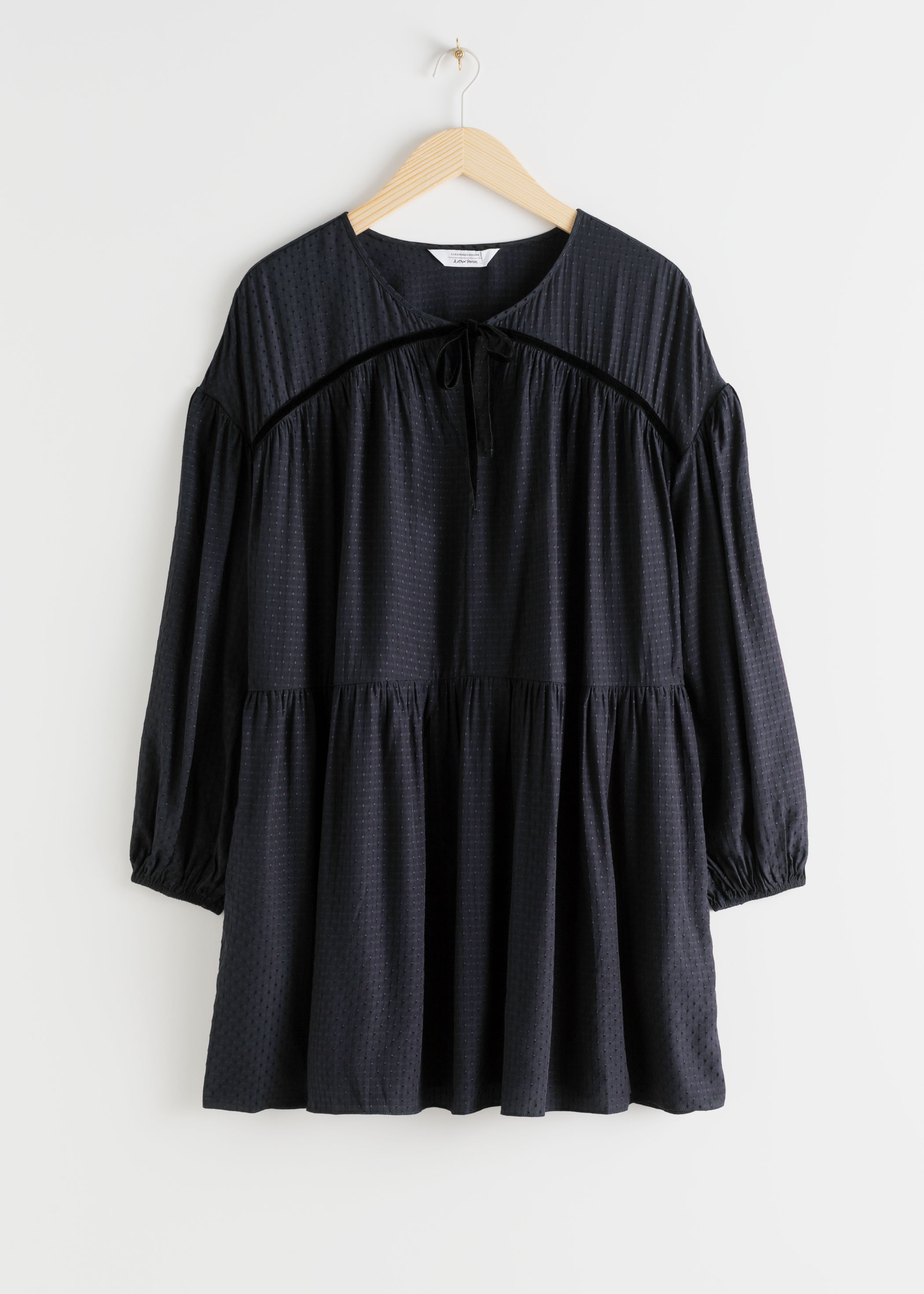 velvet tie dress