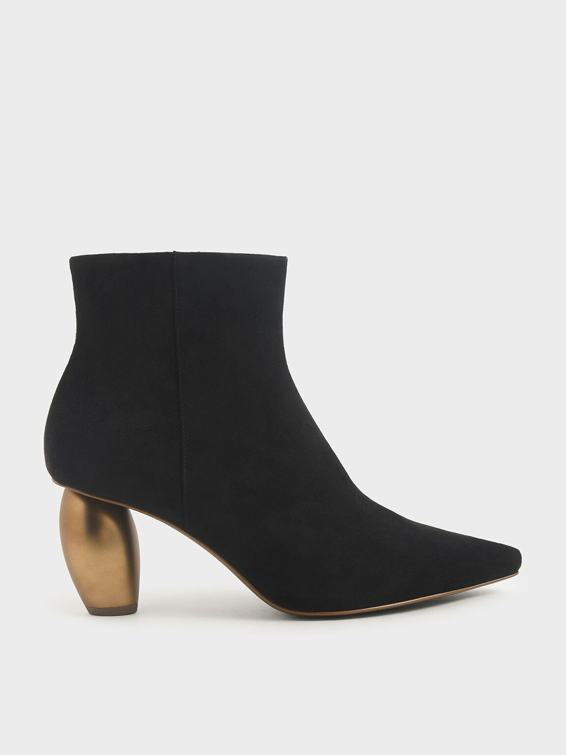 cos sculptural leather ankle boots