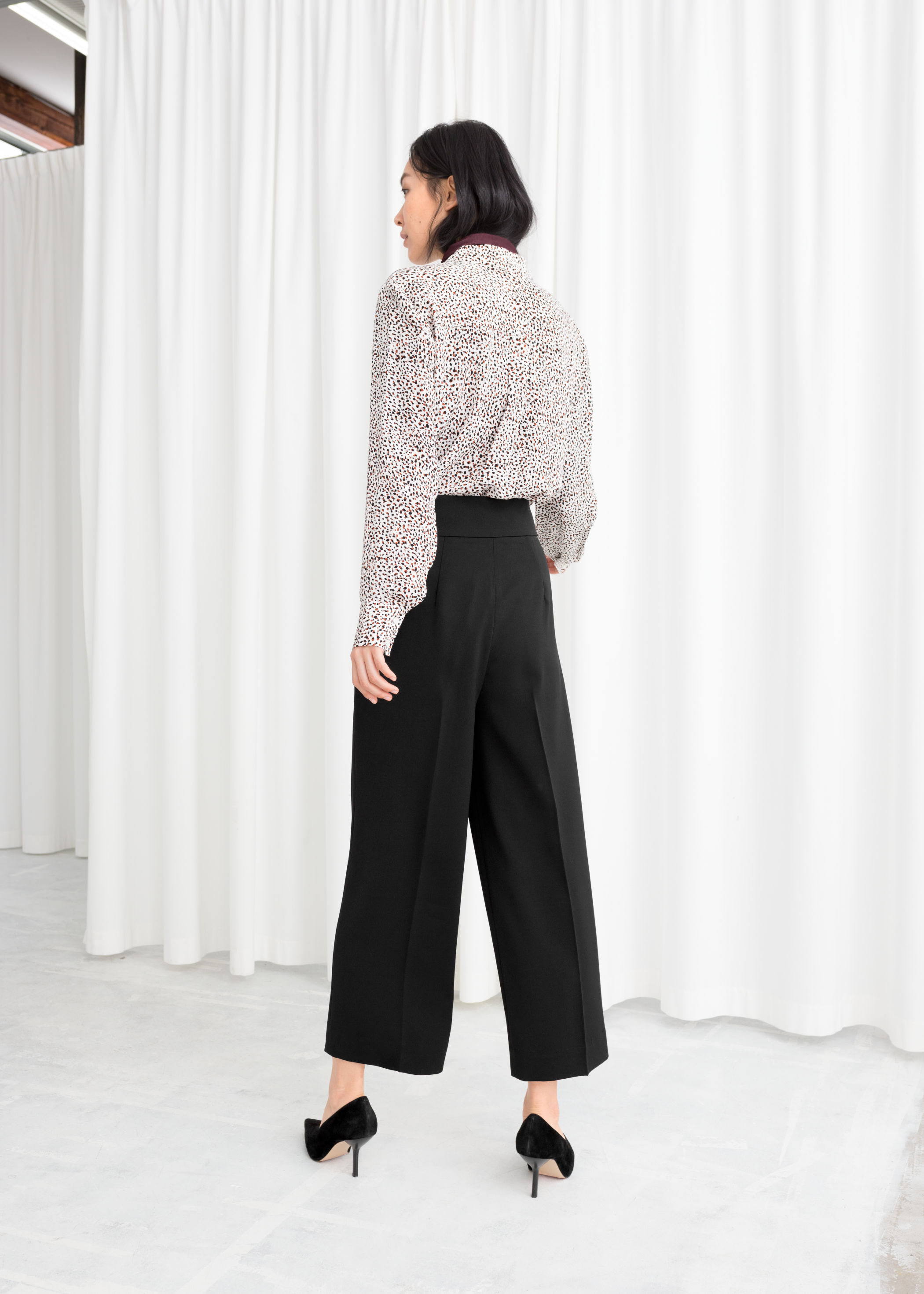 cropped high waisted pants