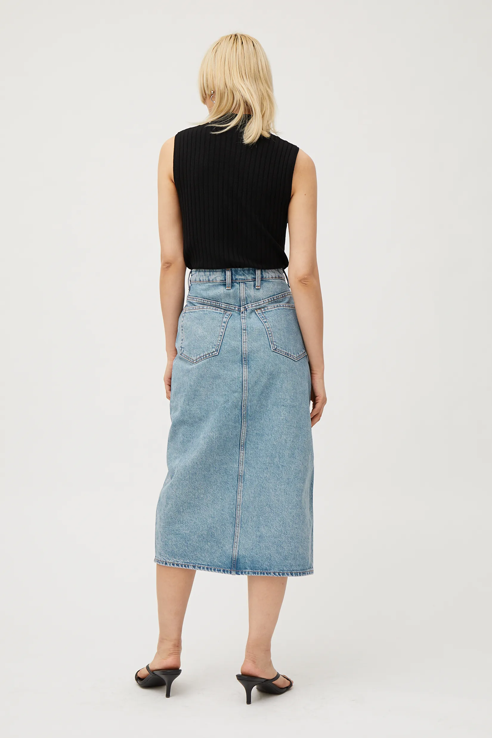 weekday denim skirt