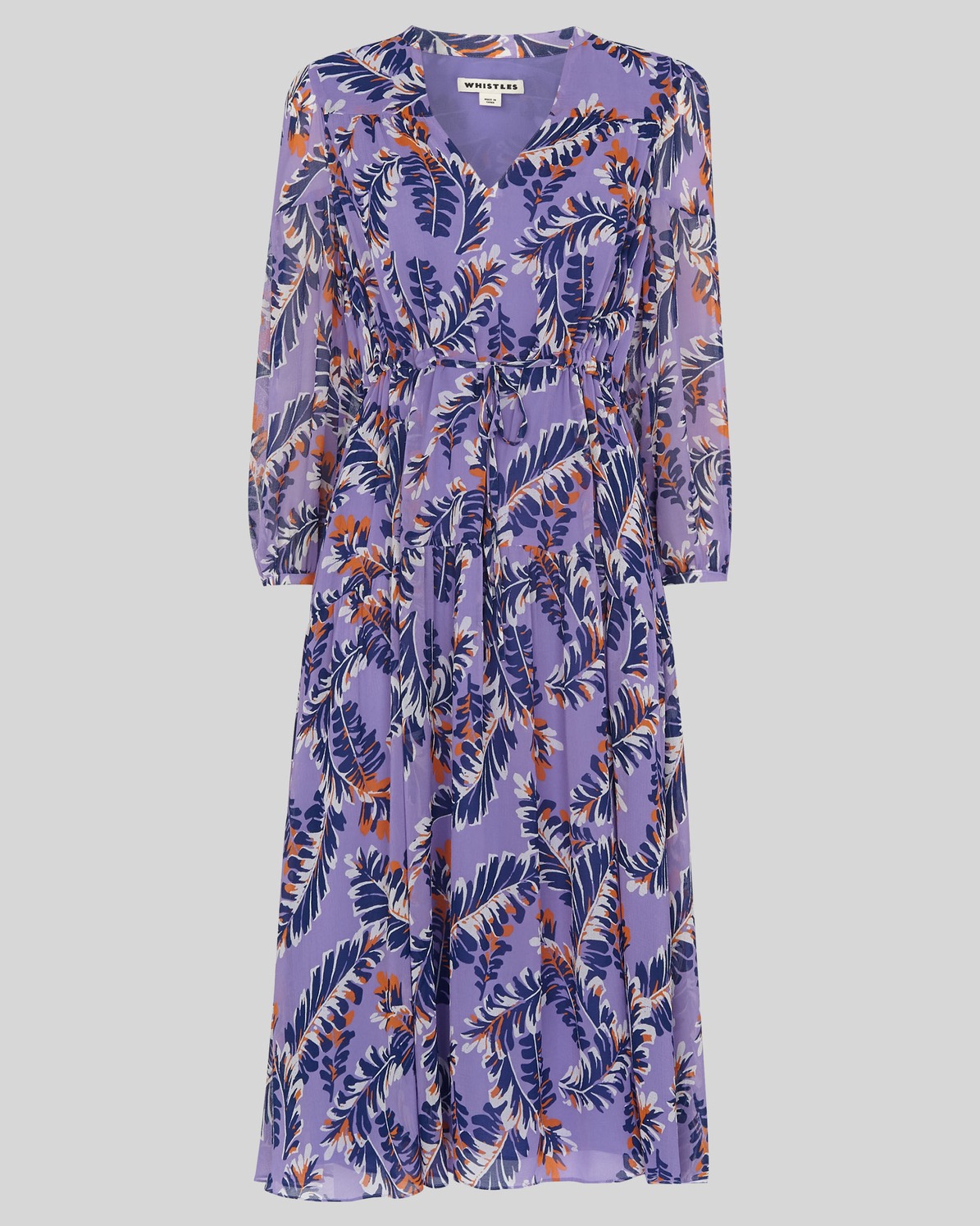 whistles josephine print wrap dress
