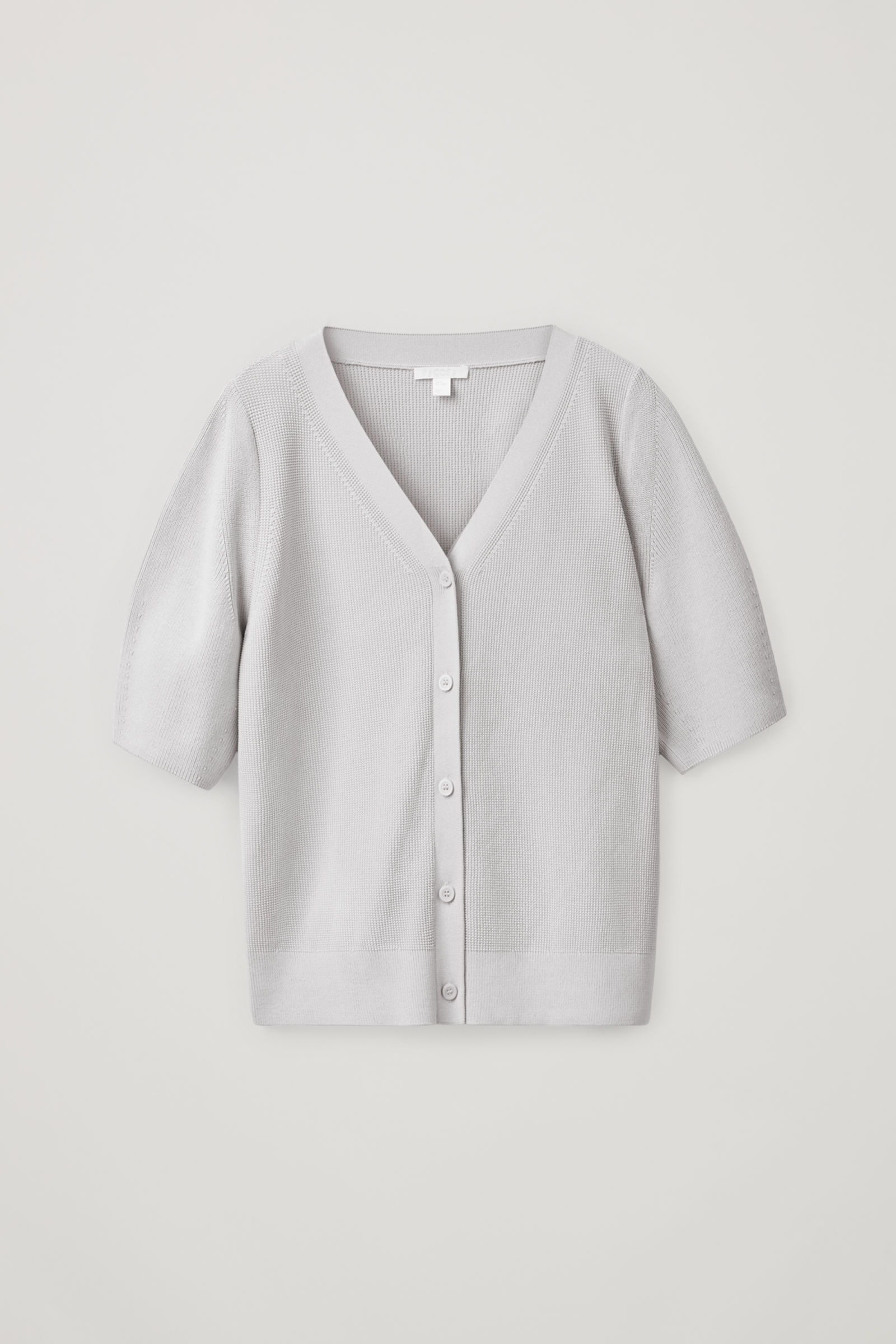 short sleeve cotton cardigan