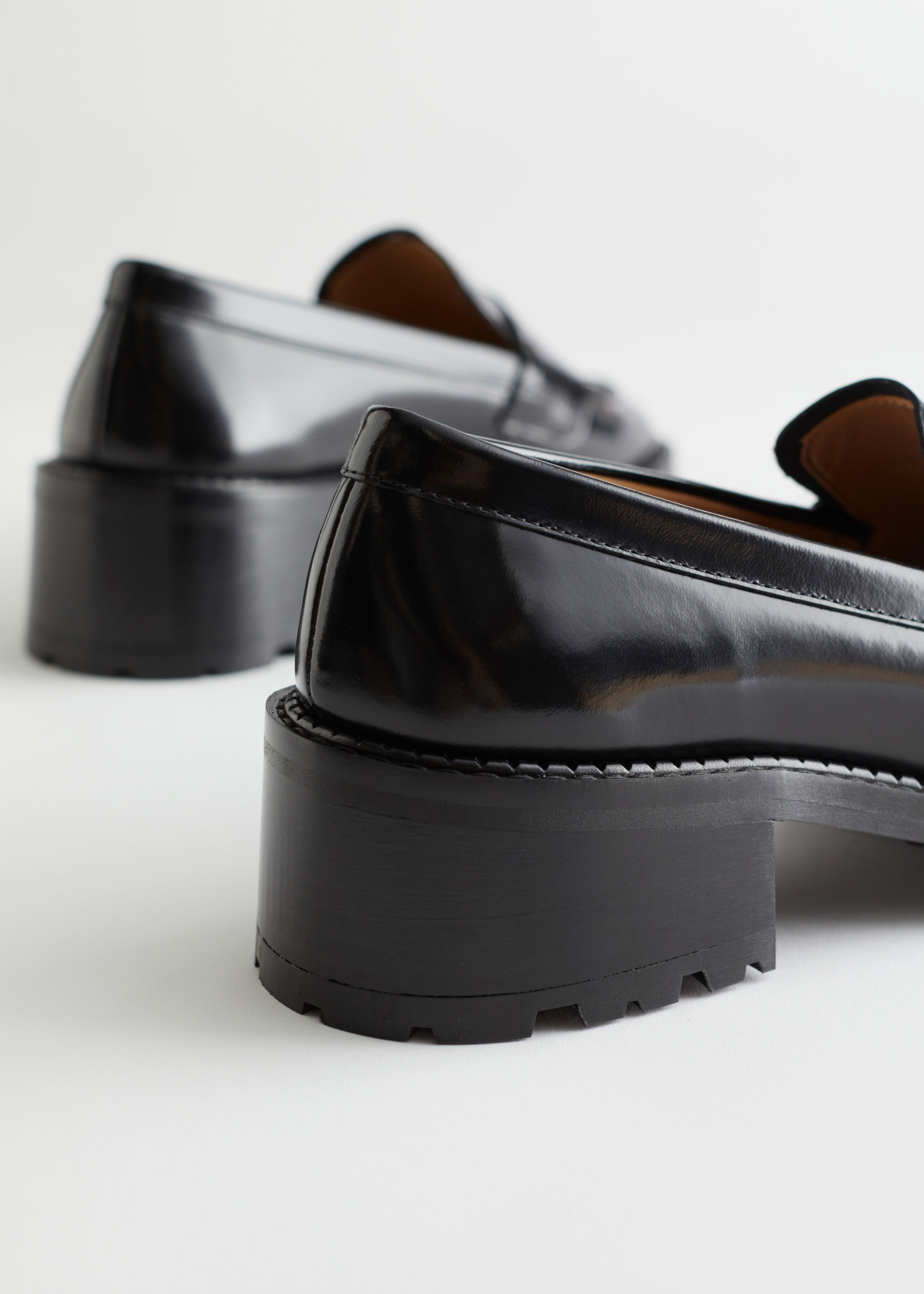 heeled loafers