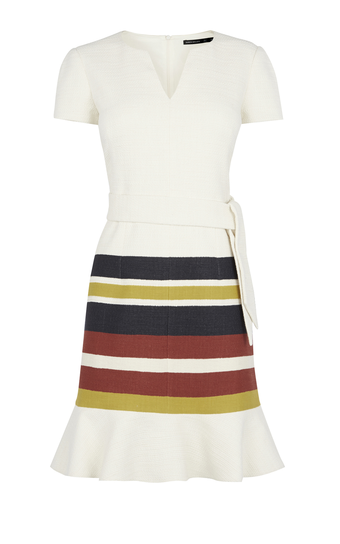 karen millen contrast hem dress