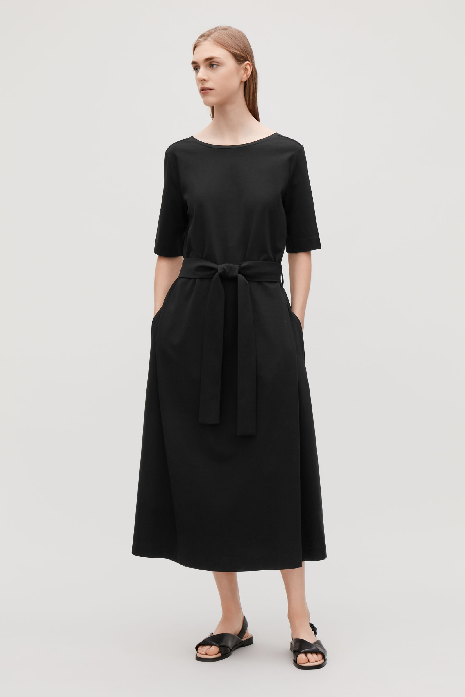 cos a line jersey dress