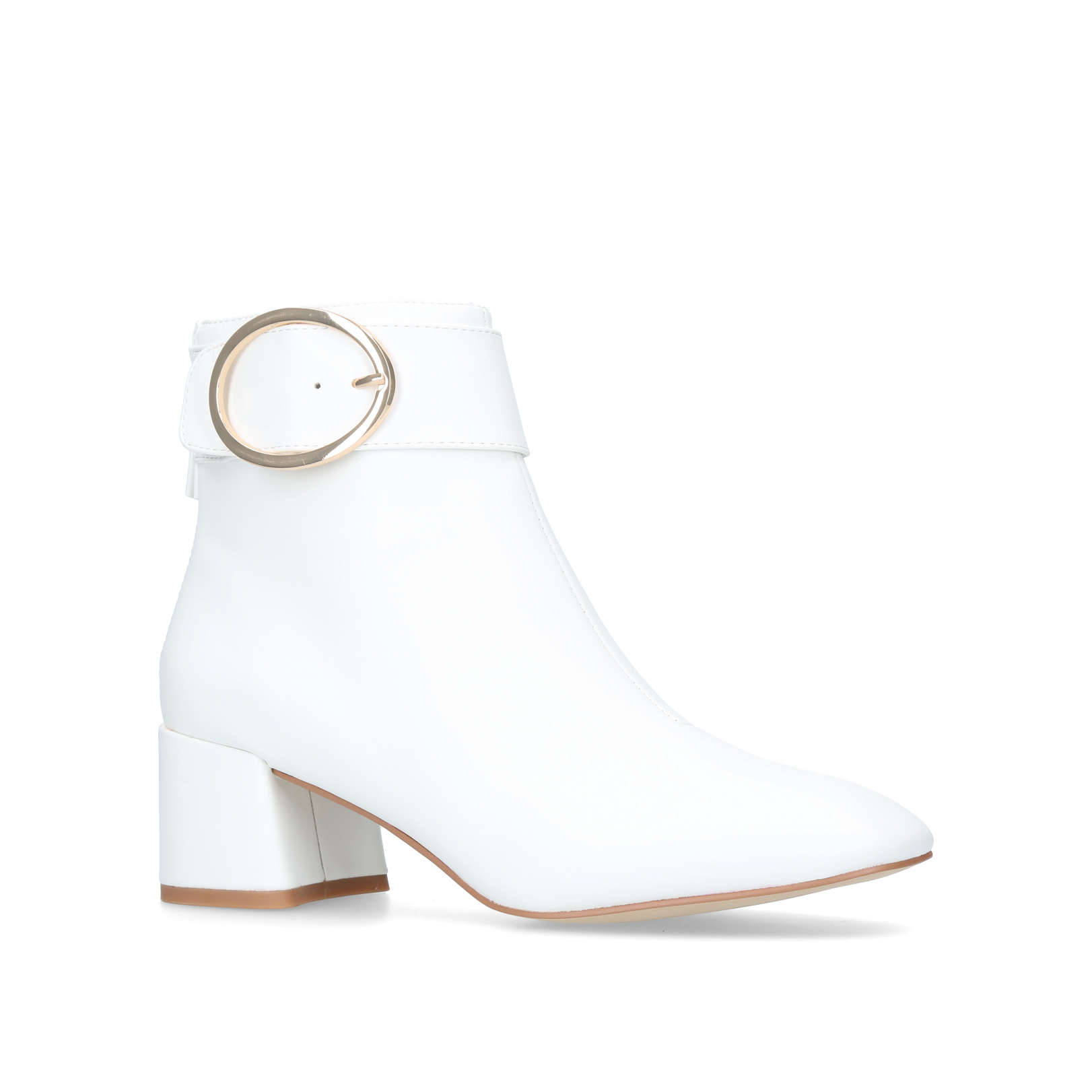 kurt geiger white ankle boots