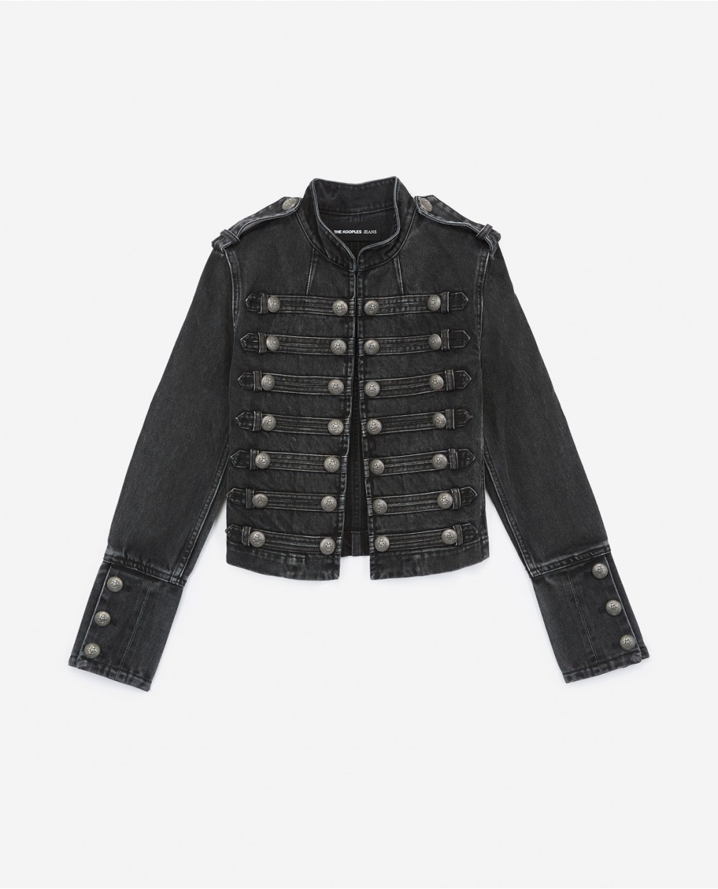 the kooples black denim jacket