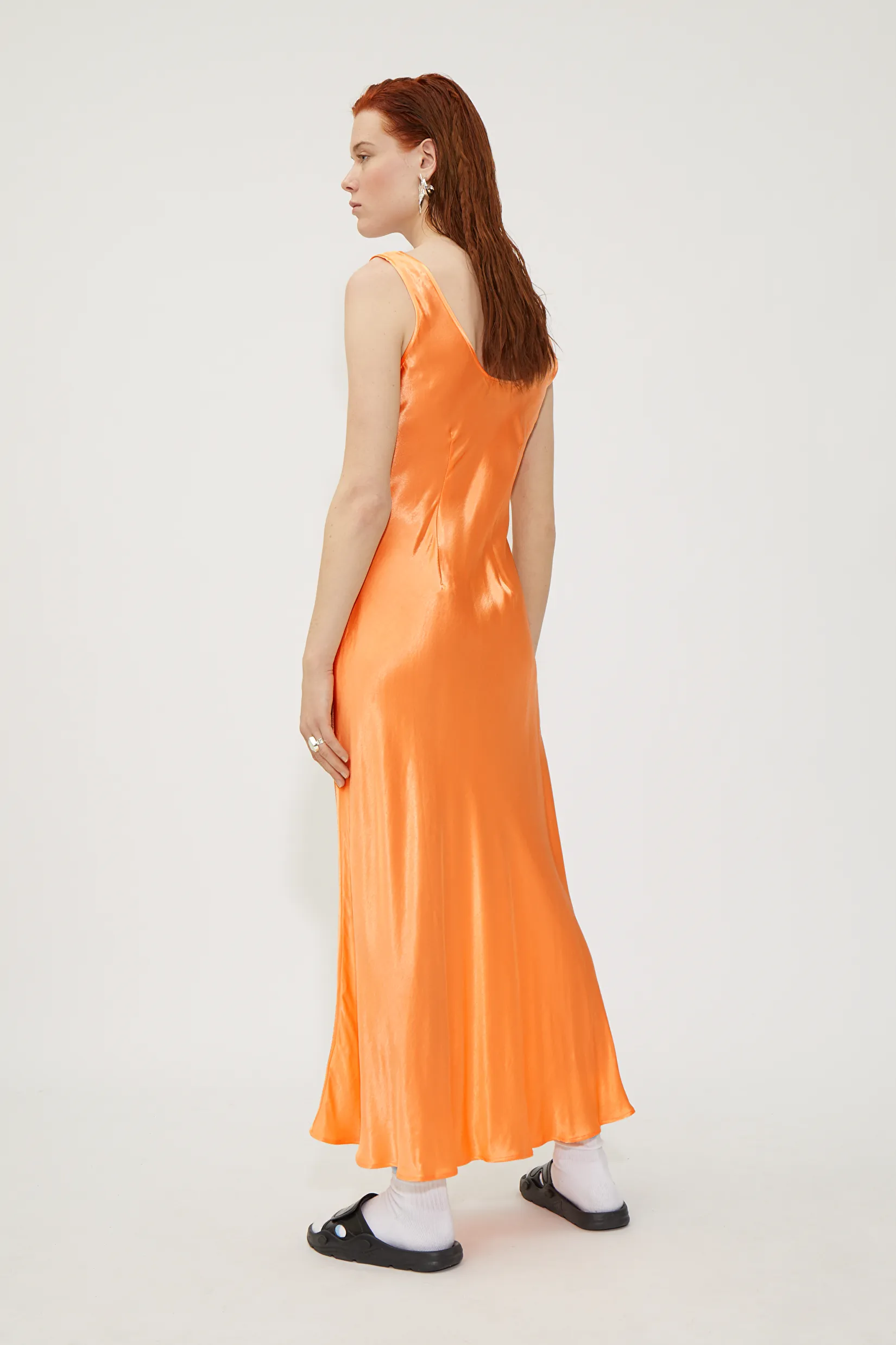 weekday orange dress