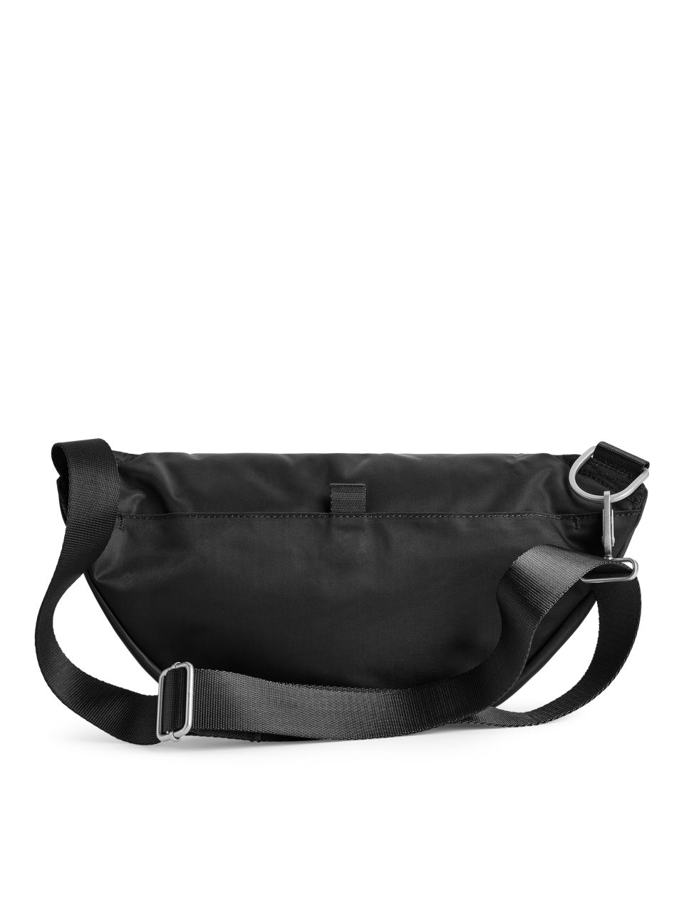 black nylon bum bag