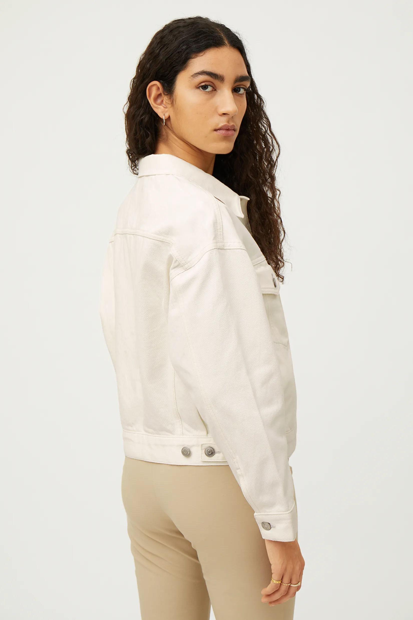 weekday white denim jacket