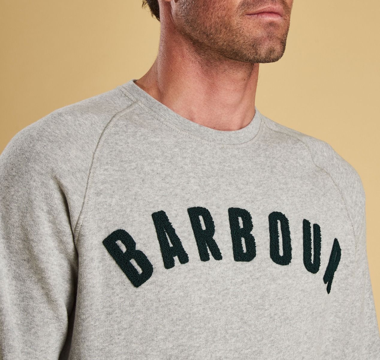 barbour prep logo crew neck sweatshirt