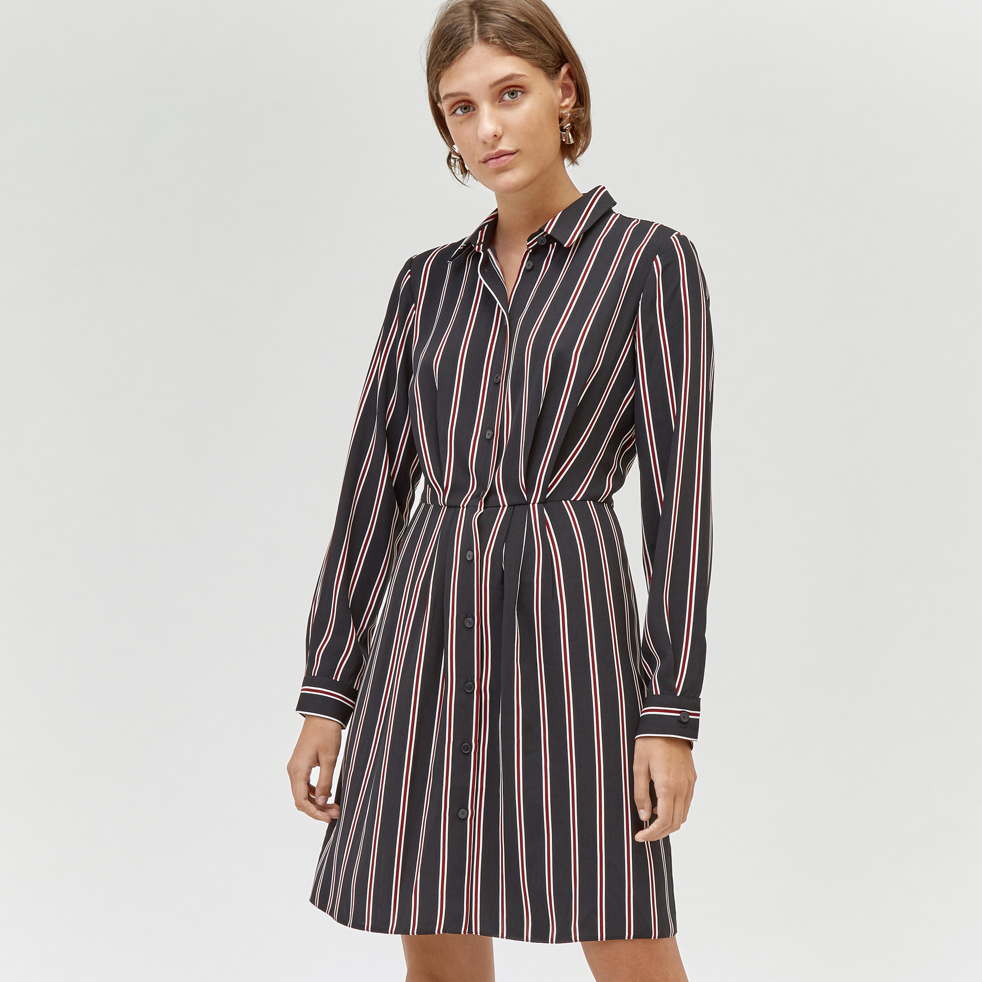 warehouse stripe shirt dress