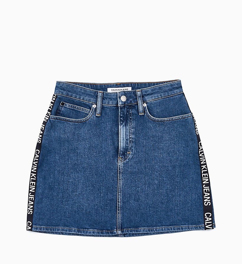 calvin klein denim mini skirt