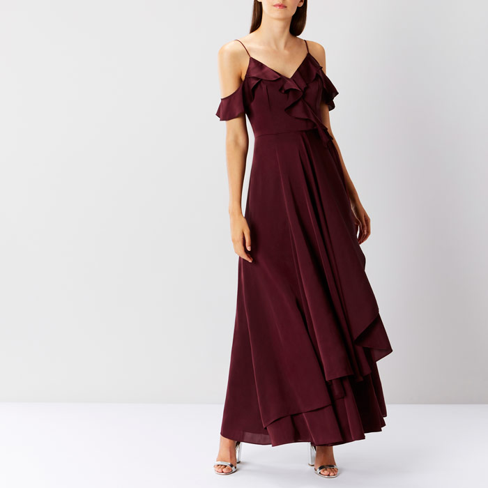 coast burgundy dress