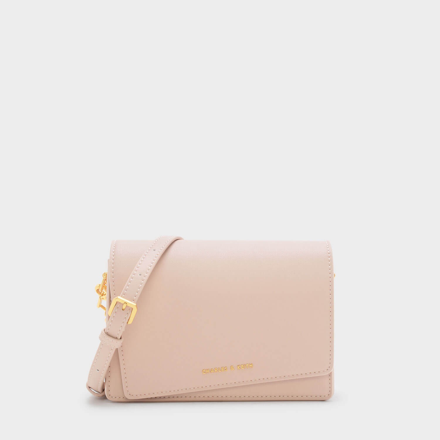 asymmetric front flap bag